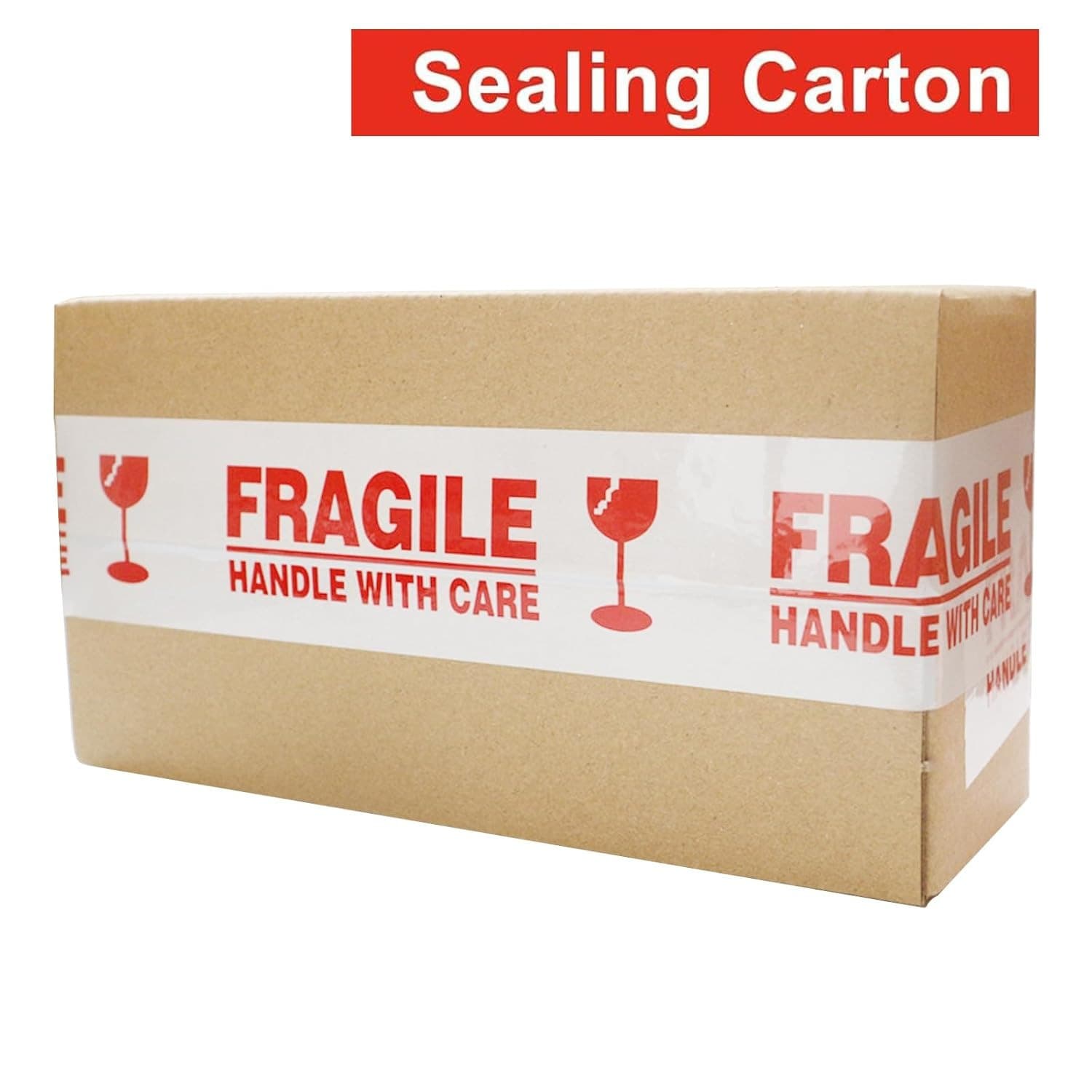 TEMU Heavy Duty Packing Tape 3 Inch X 110 Yards (330 Feet) Per Roll 2.0 Mil Carton Sealing Tape For Shipping Packaging Storage