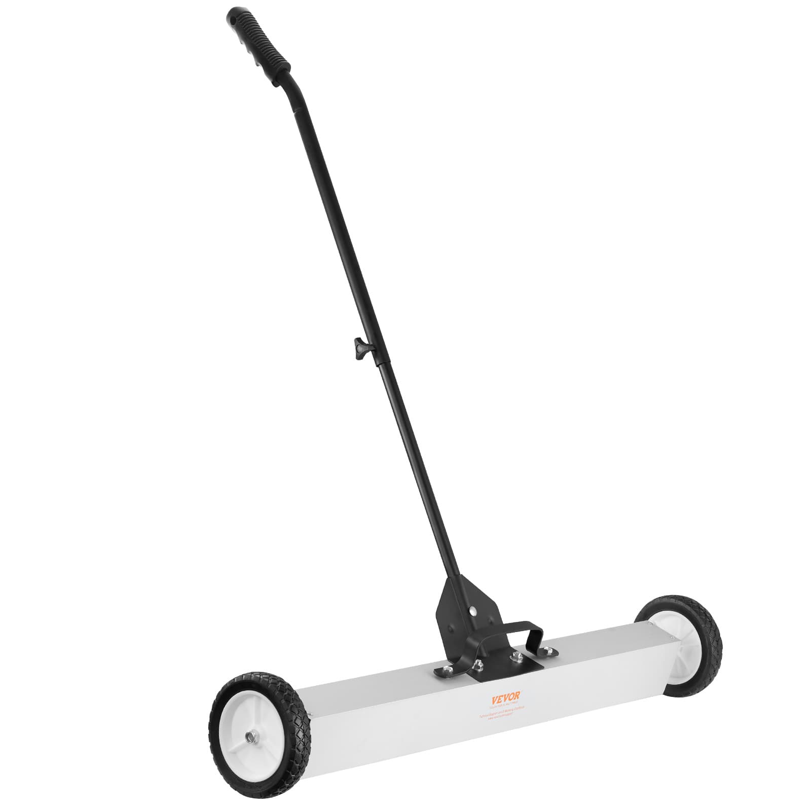 TEMU Vevor 55lbs Rolling Magnetic Sweeper With Wheels, 36-inch Large Magnet Pickup Lawn Sweeper With Telescoping Handle, Push-type Magnetic Pick Up Sweeper, Easy Of Workshop Yard Garage