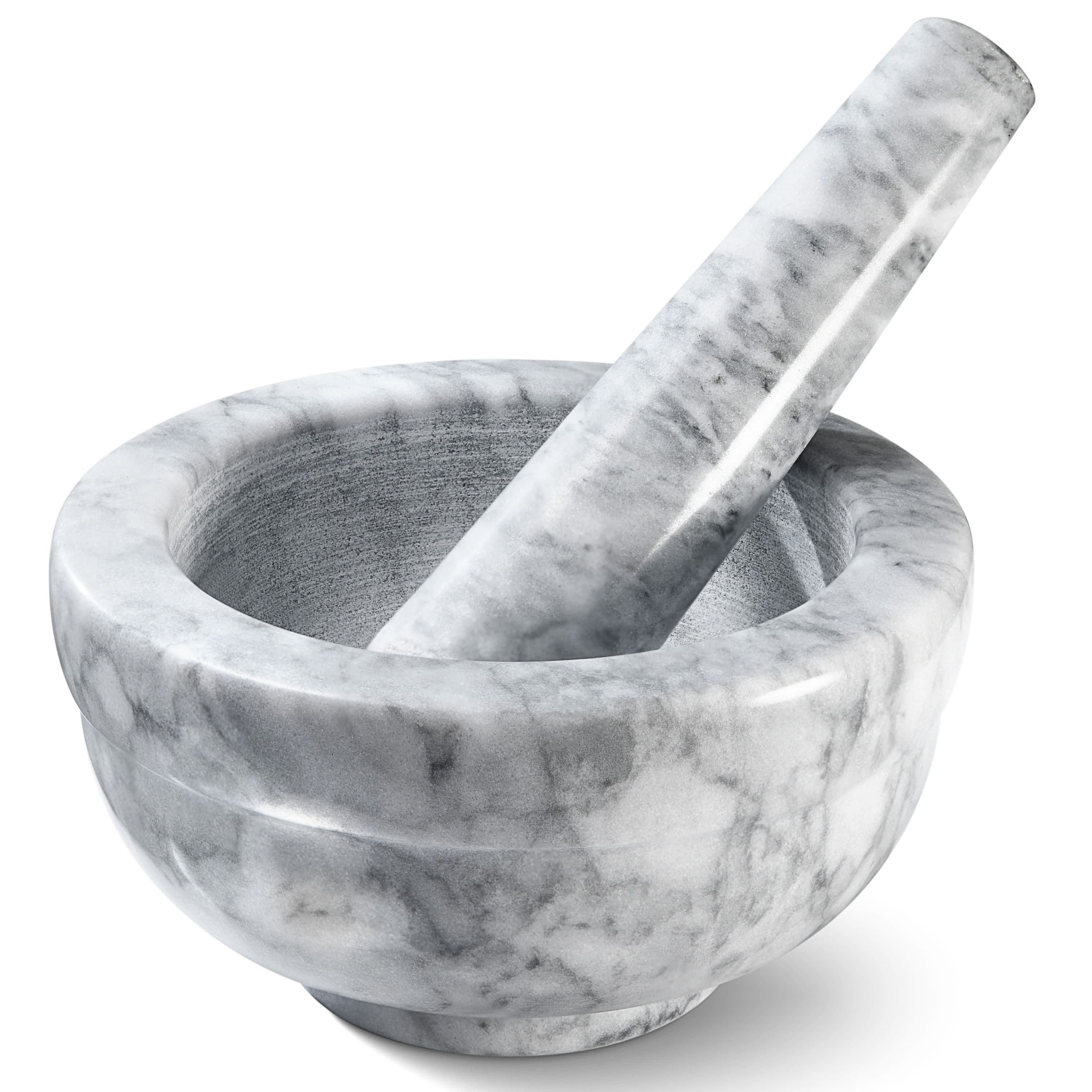 TEMU Set - Small Grinding Bowl Container For , Spices, Salsa, , Herbs - Best Spice And Pills Crusher Set, To 2.5oz - 3.75x2, Marble Gray