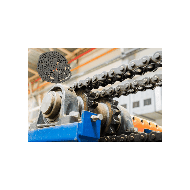 TEMU #40 08a 10 Feet Carbon Roller Roller Chainwith 2 Connecting Links Fit For Industrial Machinery Packaging Machinery, Agricultural Machinery Transmission Transmission, Conveying Device