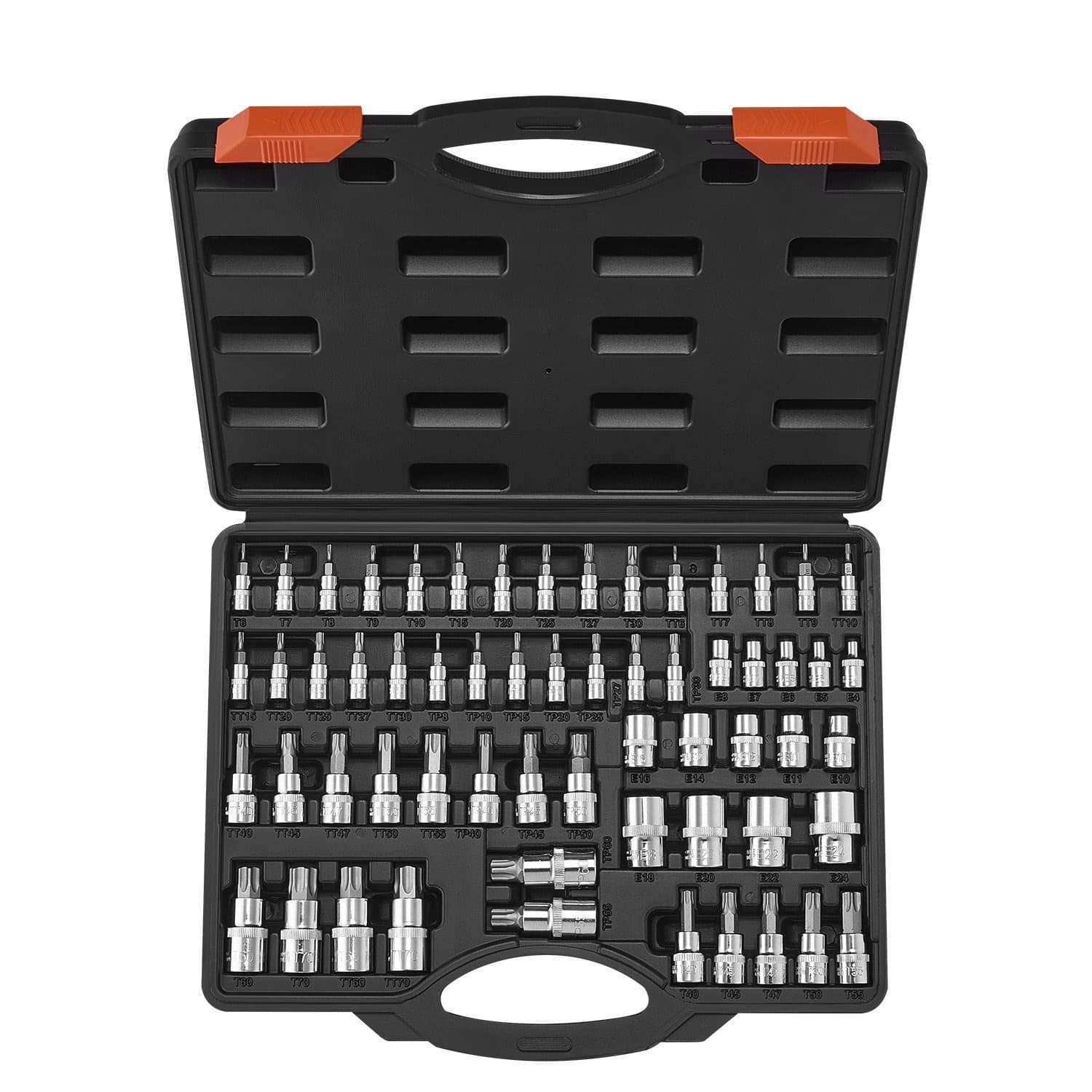 TEMU Torx Bit Socket And External Torx Socket Set 60-piece S2 Alloy Steel Cr-
