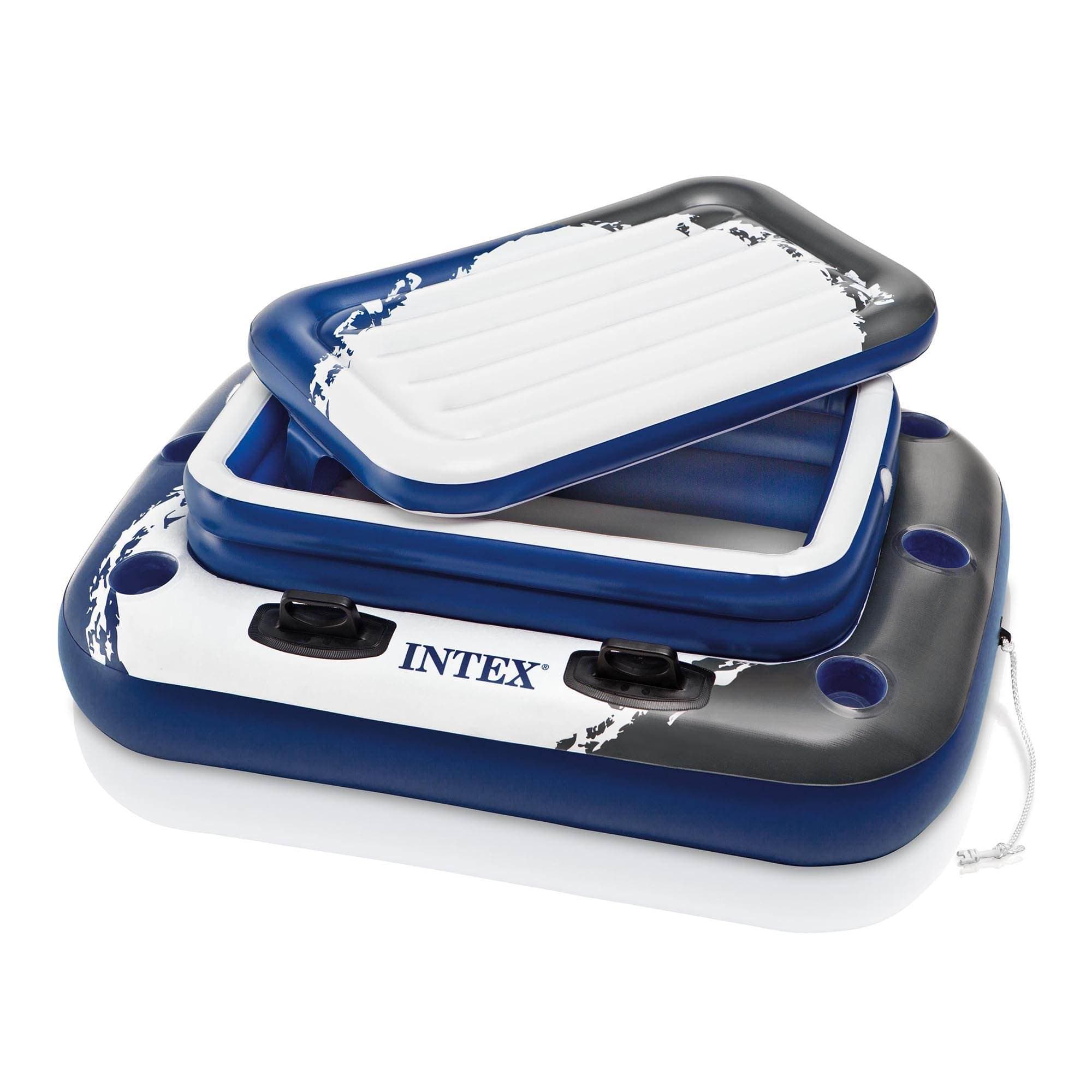 TEMU Intex 58821ep Inflatable Mega Ii 72 Can Beverage Cooler Float W/ Lid