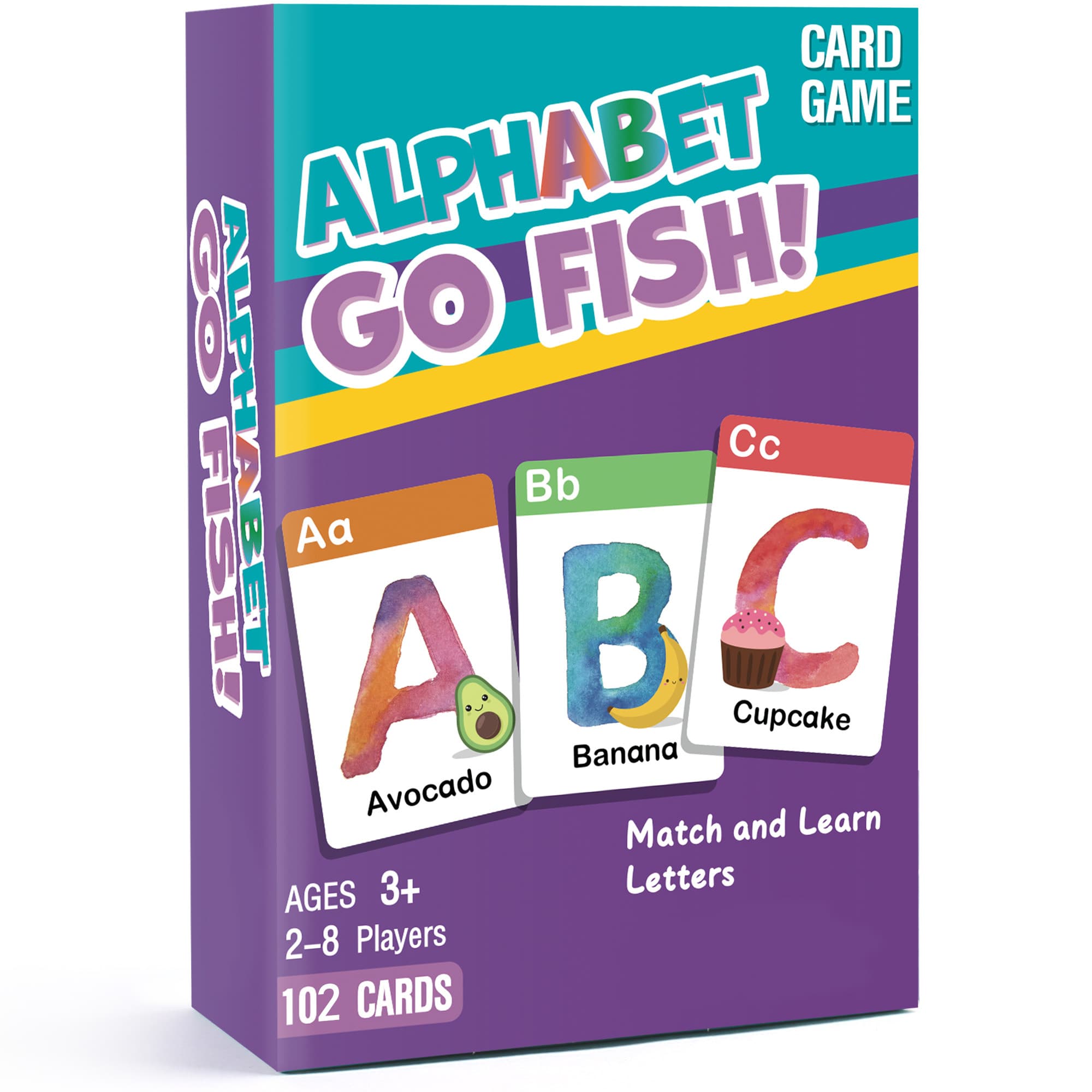 TEMU 102 Cards Alphabet Card For Kids, Jumbo Size Playing Cards, Memory Matching Games Card