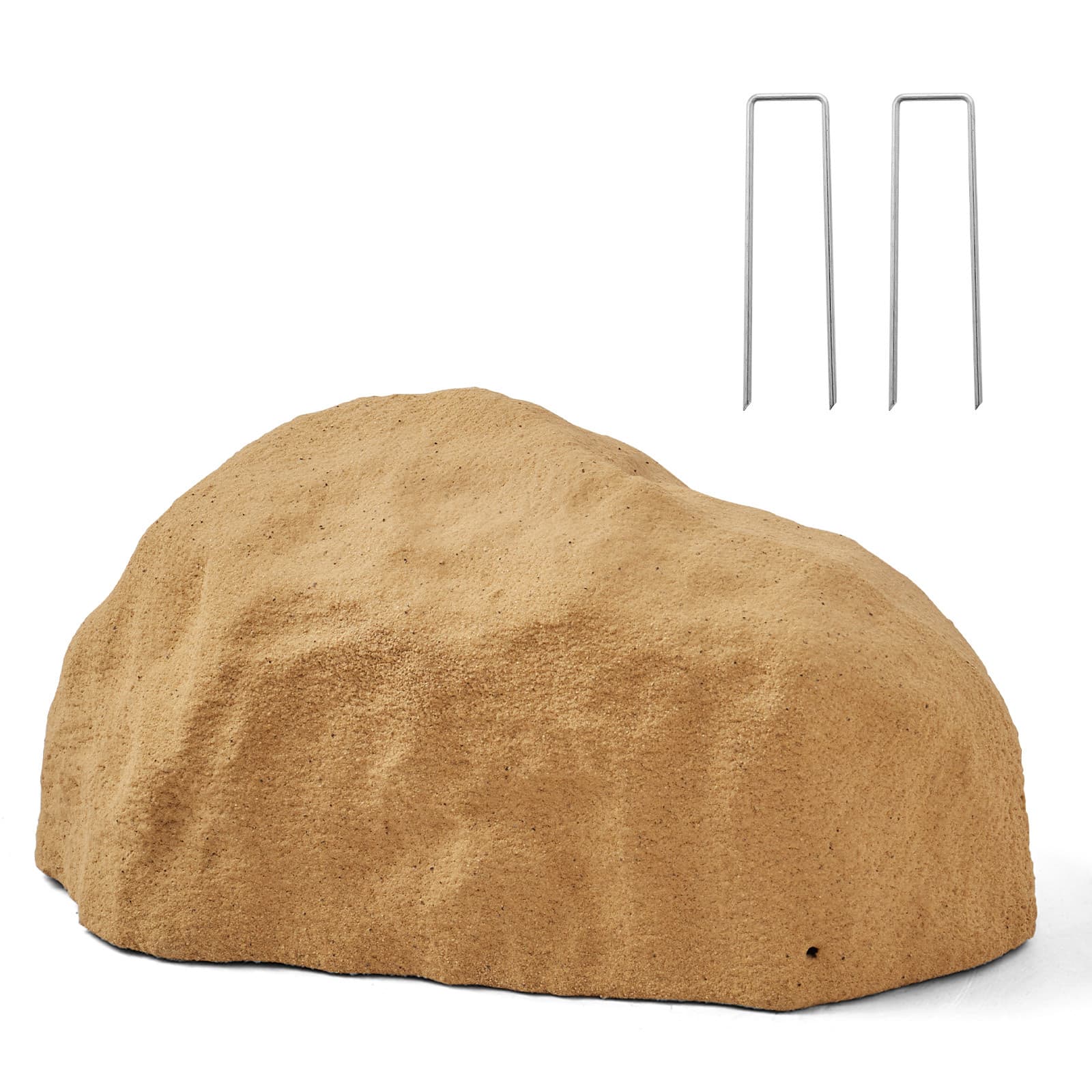 TEMU Vevor Rock Cover, Outdoor Fake Pump Cover, Realistic Natural Texture, Lightweight & Weather-resistant Artificial For Landscaping Garden Yard Décor, Sand Yellow, Small Size