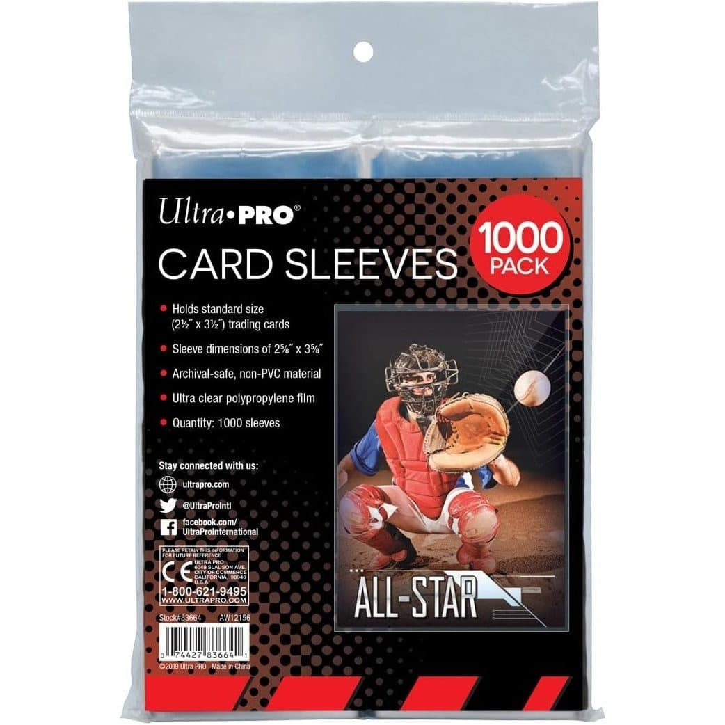 TEMU Ultra Pro 2.5" X 3.5" Soft Trading Card Penny Sleeves (1000ct)