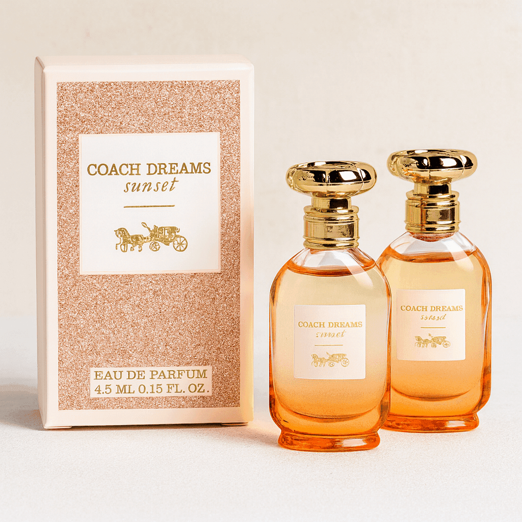 TEMU Sunset Eau De Parfum Mini 4.5ml (pack Of 2) – Warm Floral Citrus Perfume For Women | Notes Of Pear, , Jasmine & Vanilla | Travel-friendly Luxury Gift Set