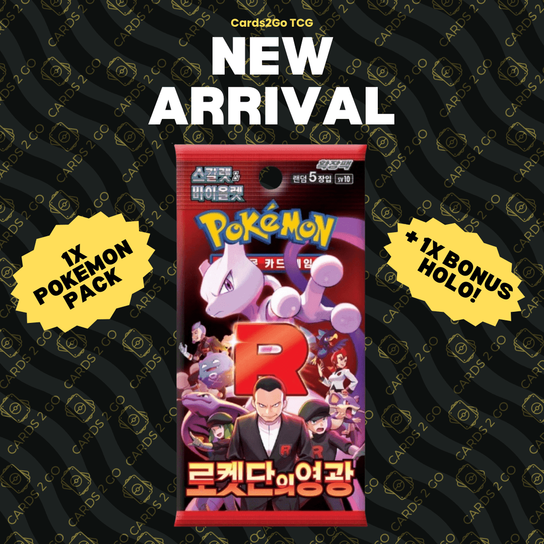 TEMU Cards - Pack 1x Korean Sealed Authentic Glory Of Korean+ Bonus Holographic Card!