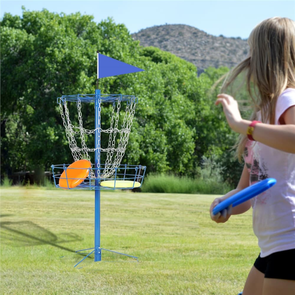 TEMU 12-chain Portable Practice Disc Golf Basket/ Indoor & Outdoor