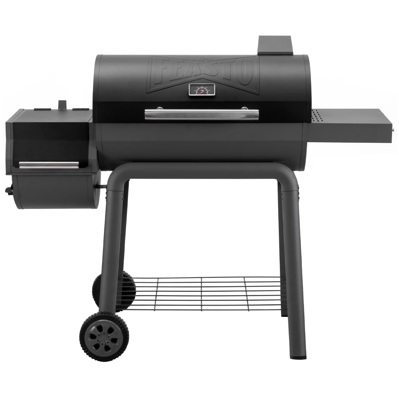 TEMU Bbq Charcoal Grill With Offset Grill And Side Table, 30-in Heavy-duty Outdoor Bbq Grill With 815 Sq. In. Cooking Space For Outdoor Barbecue In Backyard, Patio And Parties, Black By