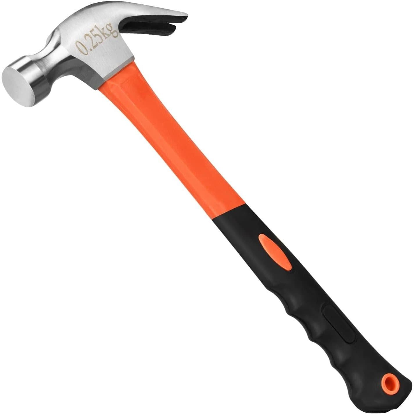 TEMU 8/16 Oz Claw Hammer, Straight Rip Hammer, Fiberglass Claw Hammer With Smooth Face & Non-slip Grip