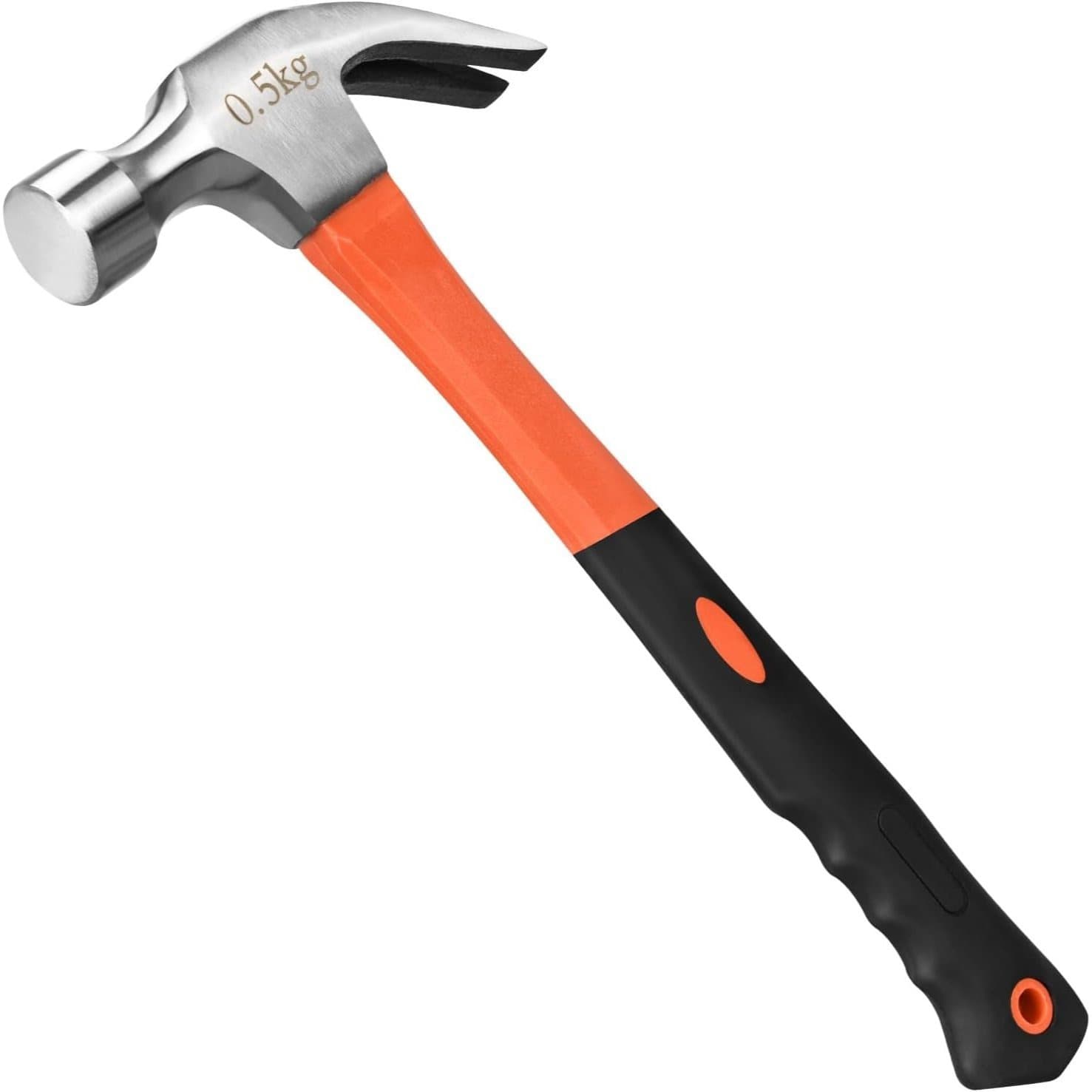TEMU 8/16 Oz Claw Hammer, Straight Rip Hammer, Fiberglass Claw Hammer With Smooth Face & Non-slip Grip