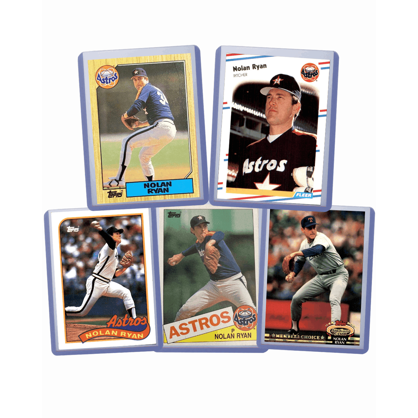 TEMU Ryan Baseball Card Lot (5 Cards) – Topps, Panini, & Trading Cards