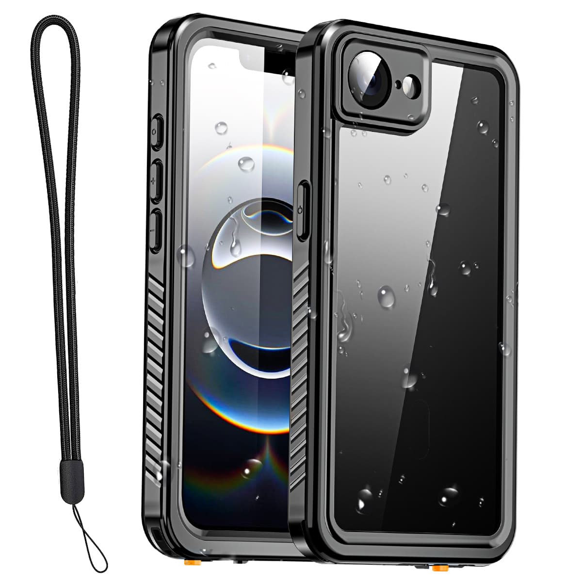 TEMU Szyg Waterproof Case For Iphone 16e Case Heavy Duty Shockproof Protective Cover Phone Case -in Screen Protector