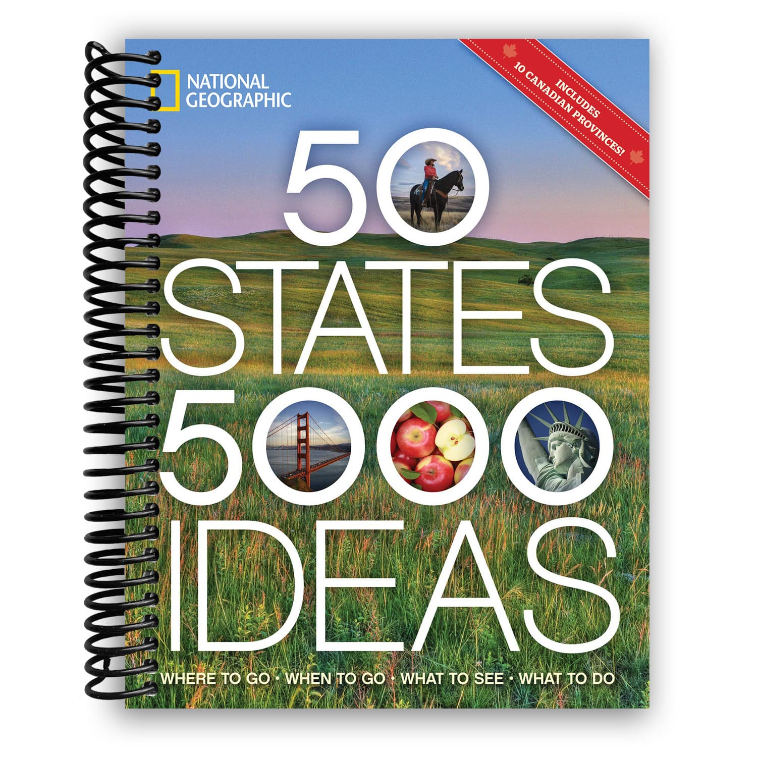TEMU 50 States, 5,000 Ideas: Where To Go, When To Go, What To See, What To Do (spiral Bound)