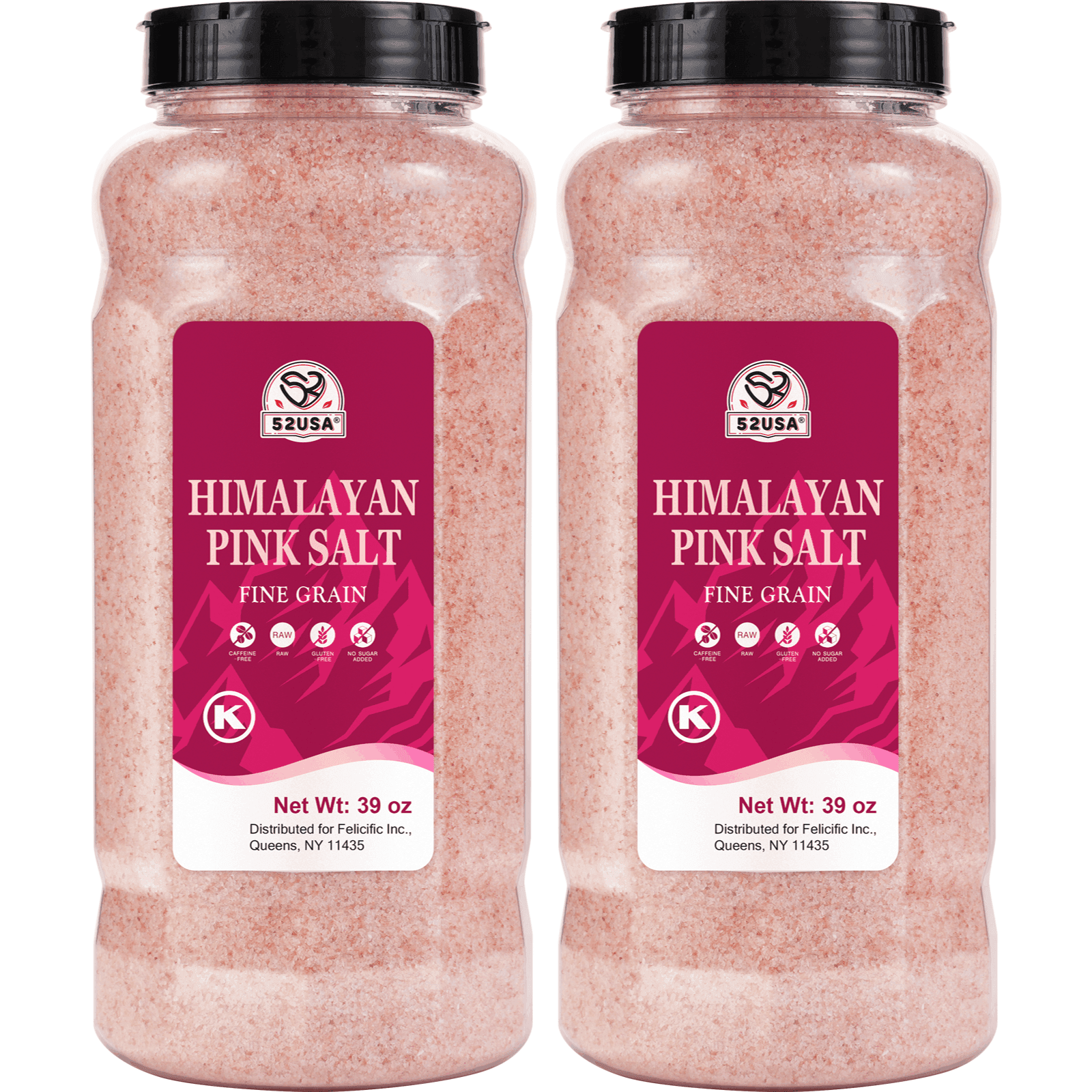 TEMU 52usa Himalayan Pink Salt, Coarse Grain, 39 Oz, 2 Packs