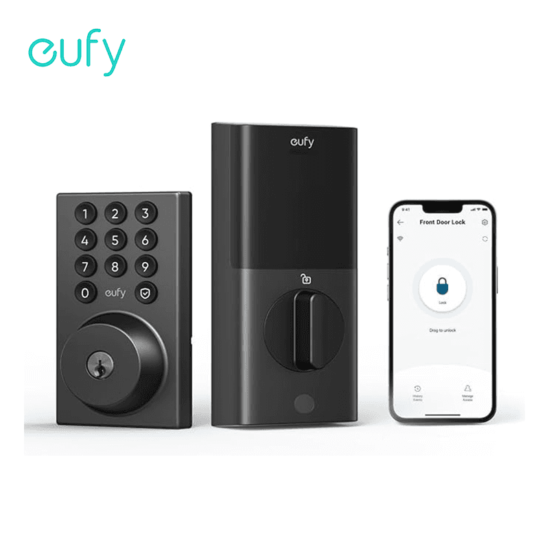 TEMU C30, Keyless Entry, Built-in Wifi Deadbolt For Front Door, No Bridge Required, , Control, (refurbished)