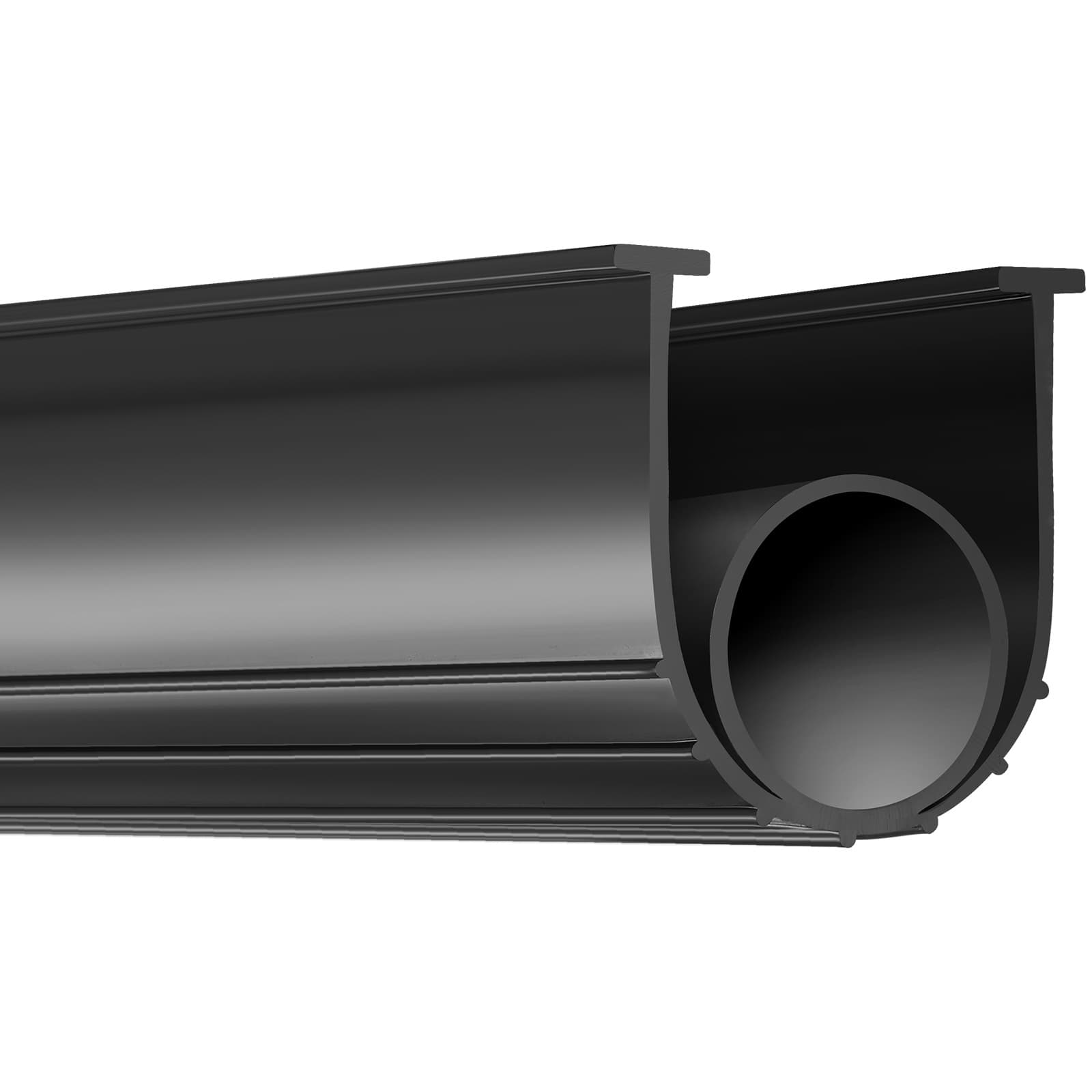 TEMU Vevor Garage Door Seals Bottom Rubber, U Shape +o Ring Combination Garage Door Bottom Weather Seal, 10ft Weatherproofing Garage Door Seal, 5/16 Inch T-ends And 3 3/4 Inch Width, For Doors, Black