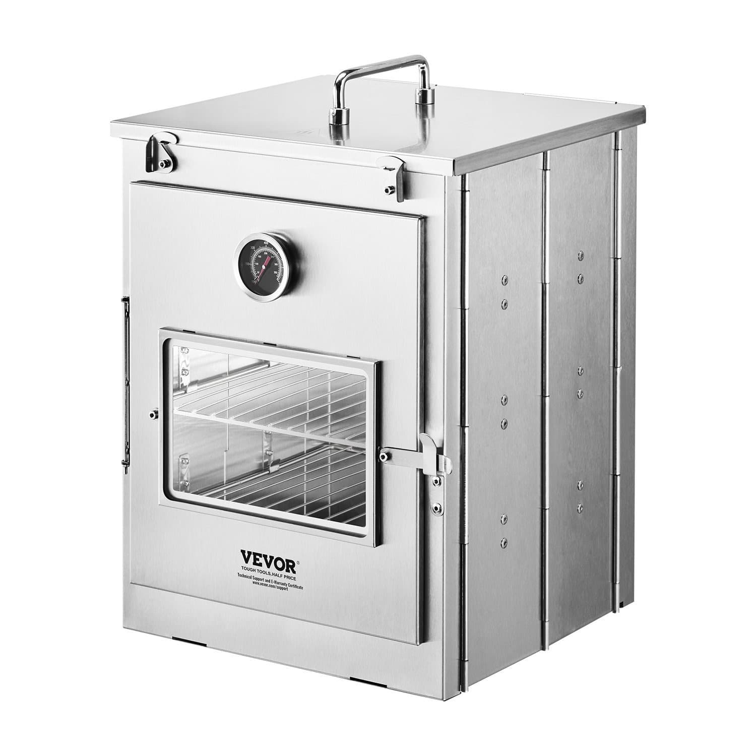 TEMU Foldable Camping Oven Stainless Steel Portable Camping Stove 3 Tier Grill