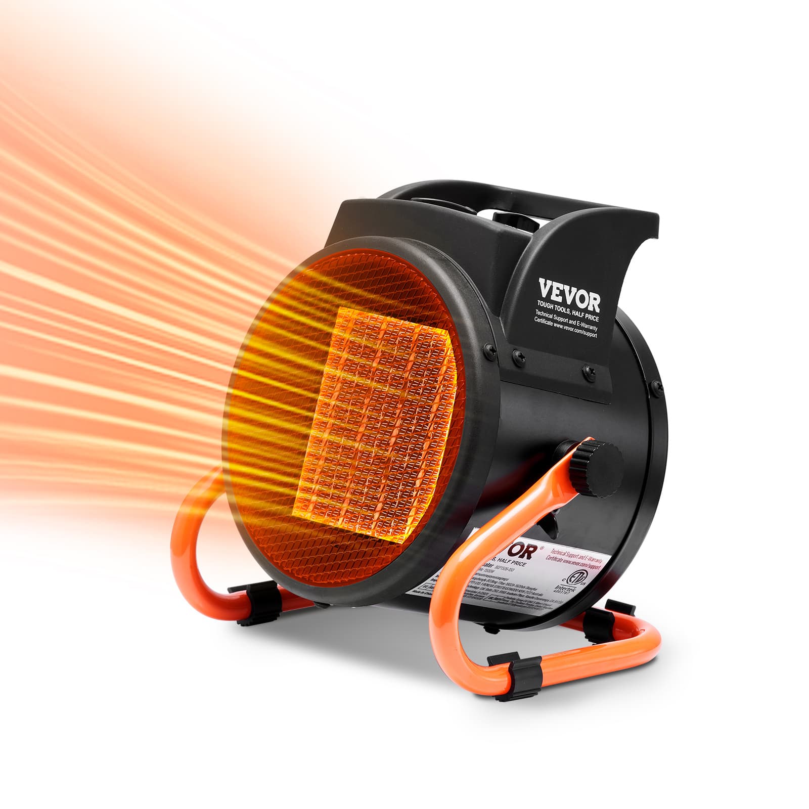 TEMU Vevor Greenhouse Heater, 1500w Ptc Fast Heating With Protection, 3-speed Setting Small Grow Tent Heater, Electric Portable Heater Fan For Green House, , Workplace
