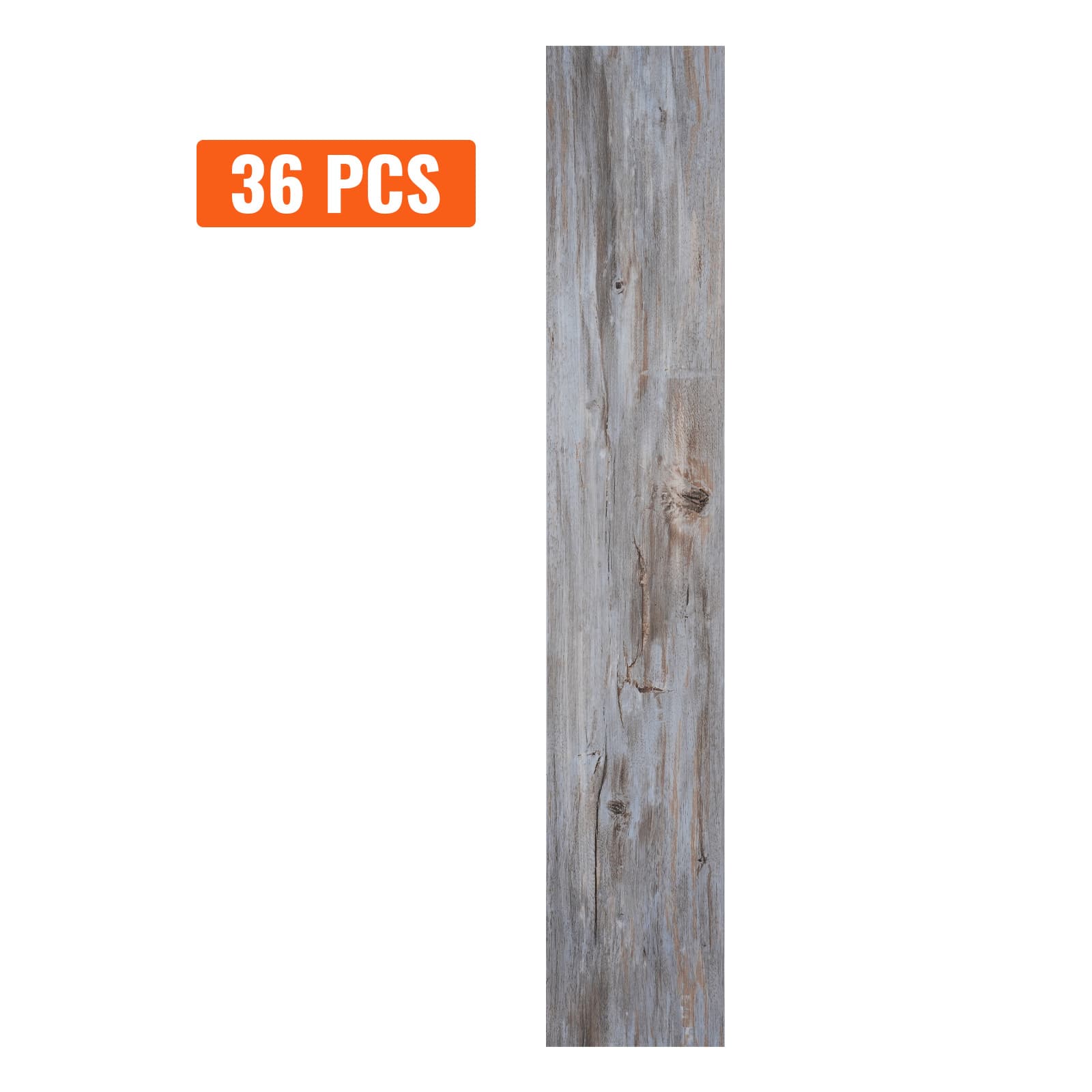 TEMU Vevor Self Adhesive Vinyl Floor Tiles 20/36 Pcs 0.62mm Thick Light Gray Wood Grain/vintage Wood Grain