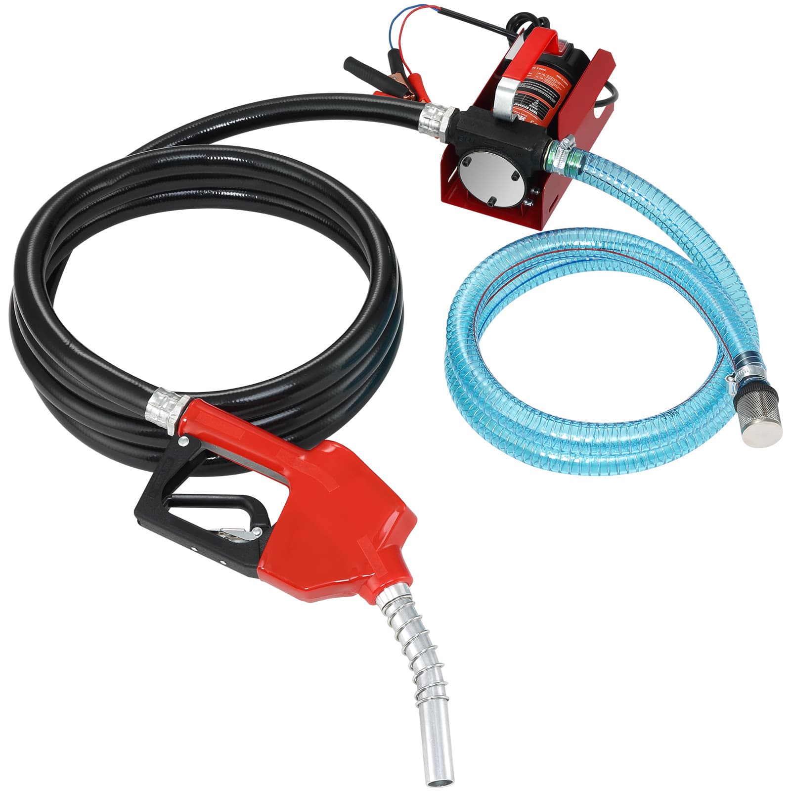 TEMU Vevor Fuel Transfer Pump Kit,10 Gpm 12v Portable Electric Self-priming Fuel Transfer Extractor Pump Kit With Automatic Shut-off Nozzle Hose For , Kerosene, Machine, Transformer Oil