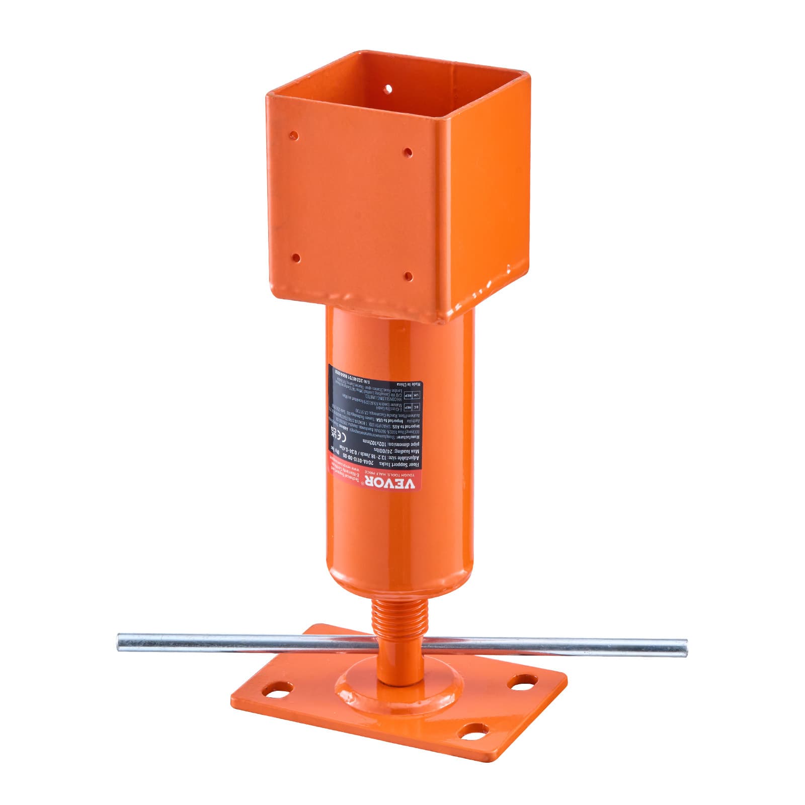 TEMU Vevor Adjustable Floor Jack Floor Leveling Lift /19-36/53-93/54-150/56-100 Inch Height Range Capacity 11200/18000/24700 Lbs