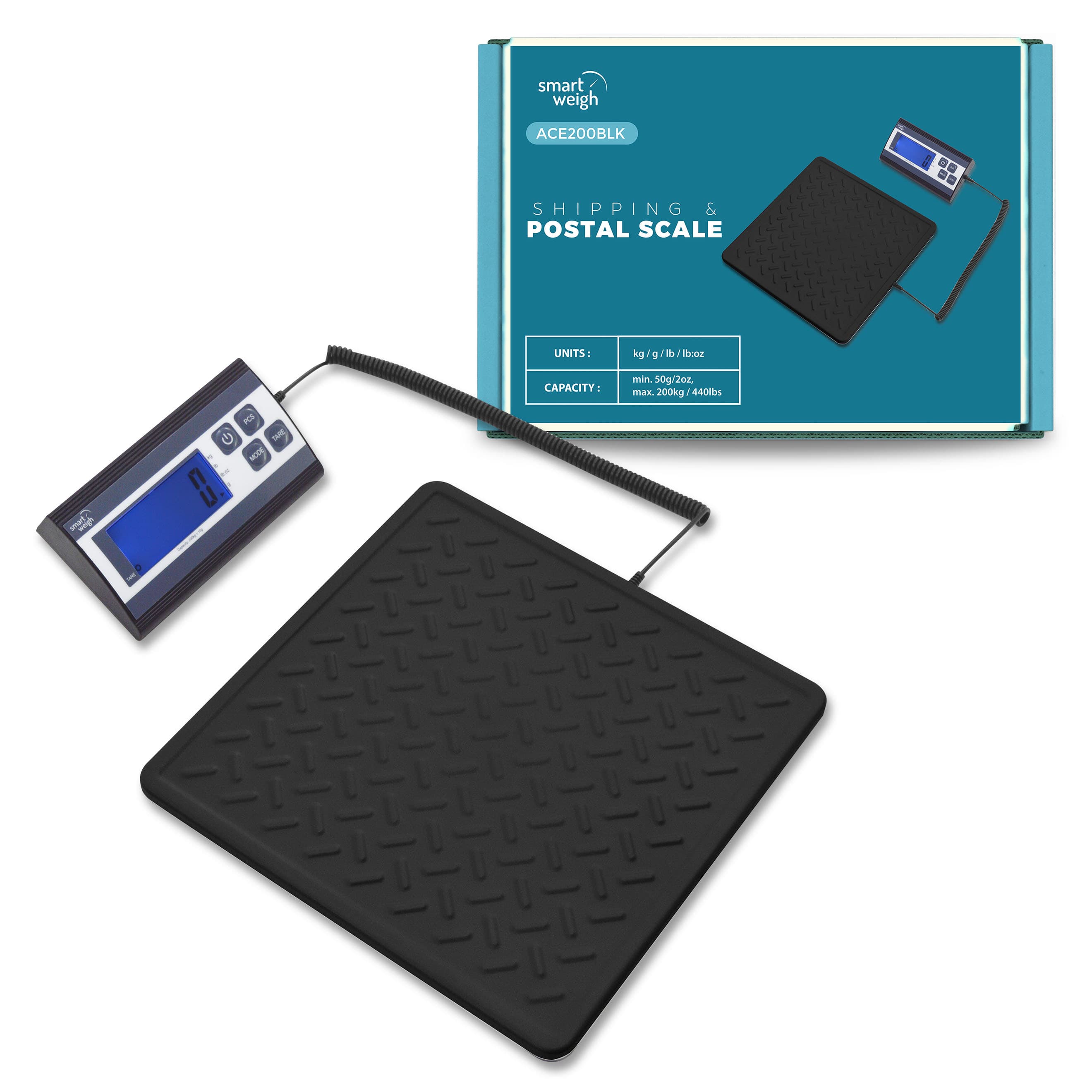 TEMU 440lbs And Postal Scale - High Alloy Steel Platform Heavy Duty Scale For Packages W/ Function Manual Auto Off Battery And Charging Cable Included Business Home Use