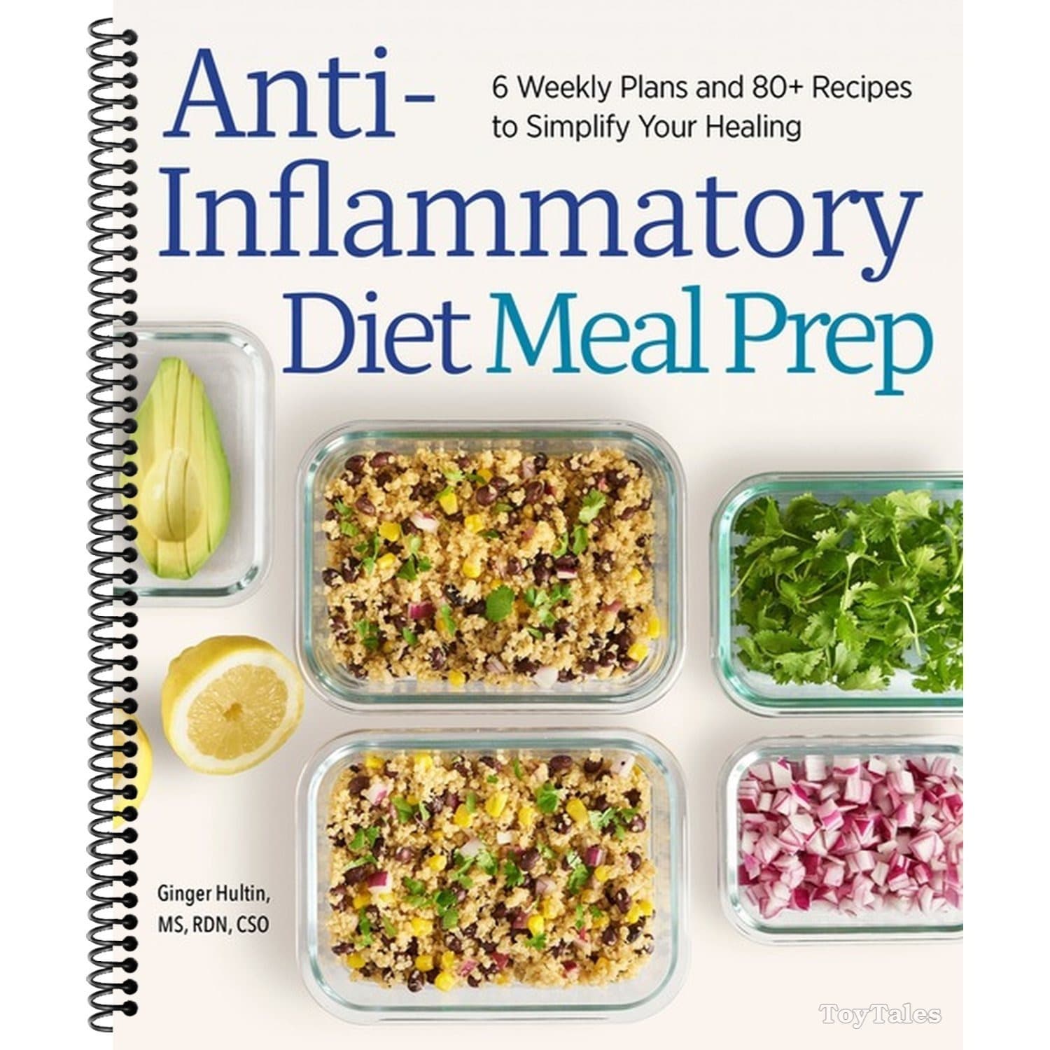 TEMU Anti-inflammatory Diet Meal Prep: 6 Weekly Plans And 80+ Recipes To Simplify Your (spiral-bound)