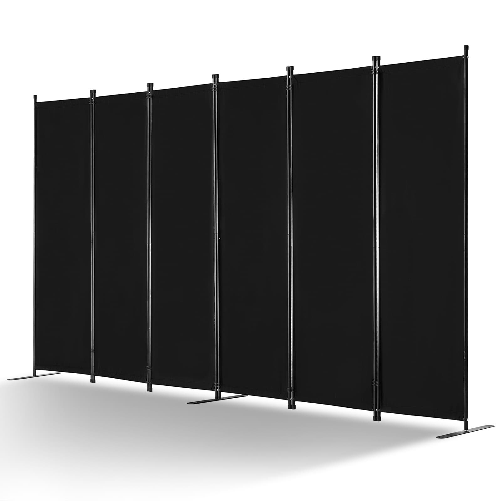 TEMU Vevor Room Divider 6 Panels Fabric Room Privacy Screen For Office Bedroom Black/beige/gray