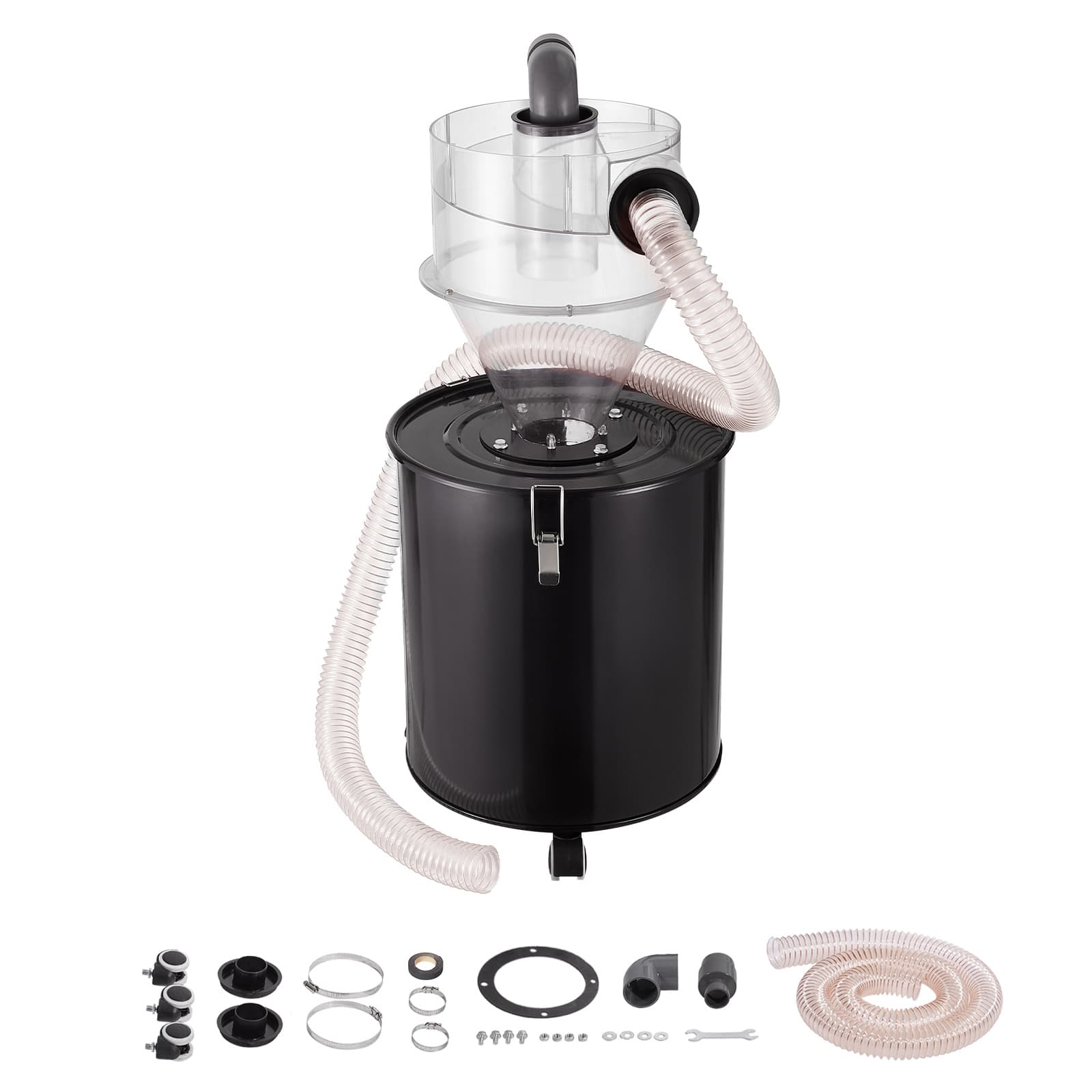TEMU Vevor Cyclone Dust Separator W/ Tank Vacuum Cleaner Separator 4" For 13 Gal Tank