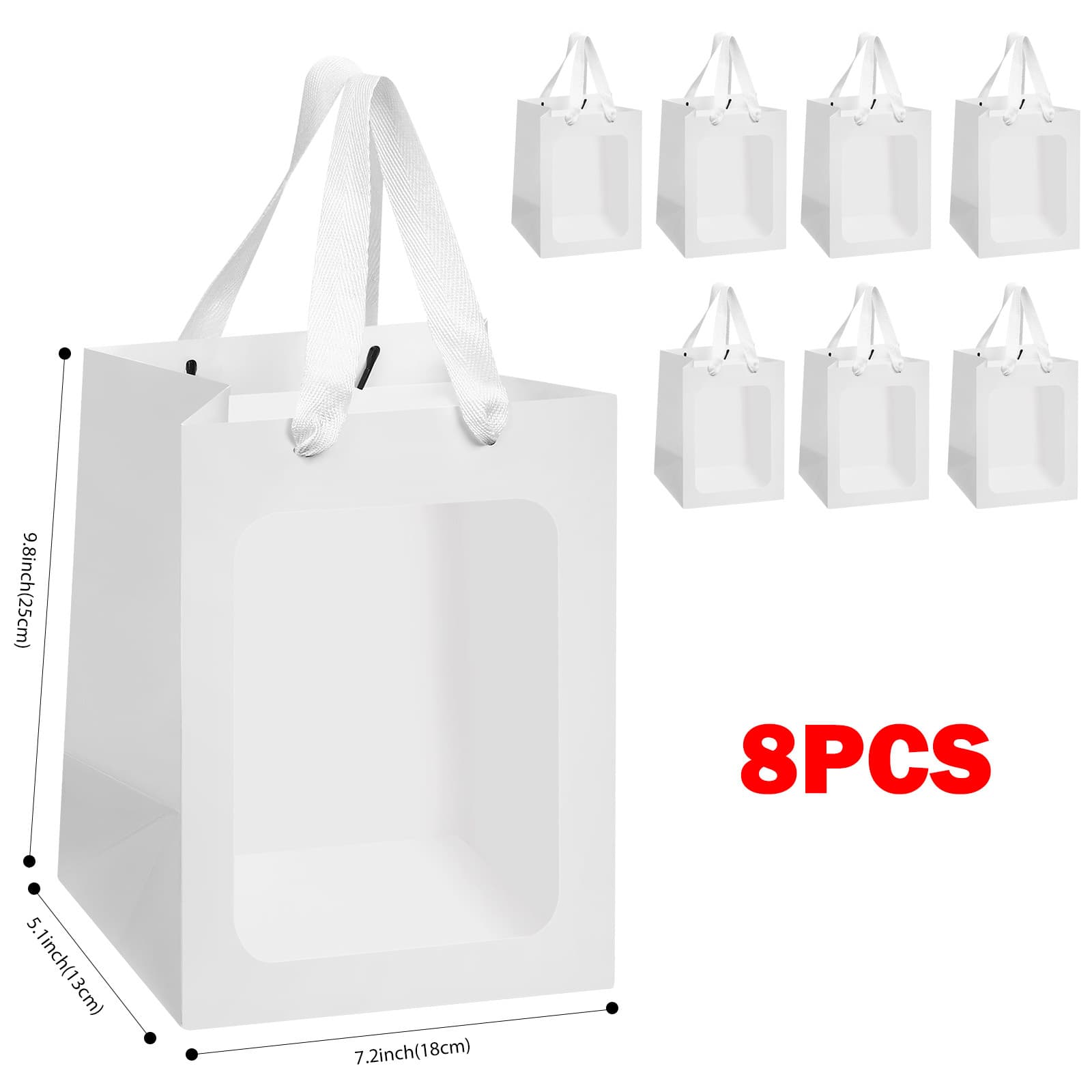 TEMU 8pcs/16pcs Multi Piece Exquisite Gift Packaging Bag, Reusable Gift Tote Bag, Easy To Store And Fold, High-quality And Gift Bag