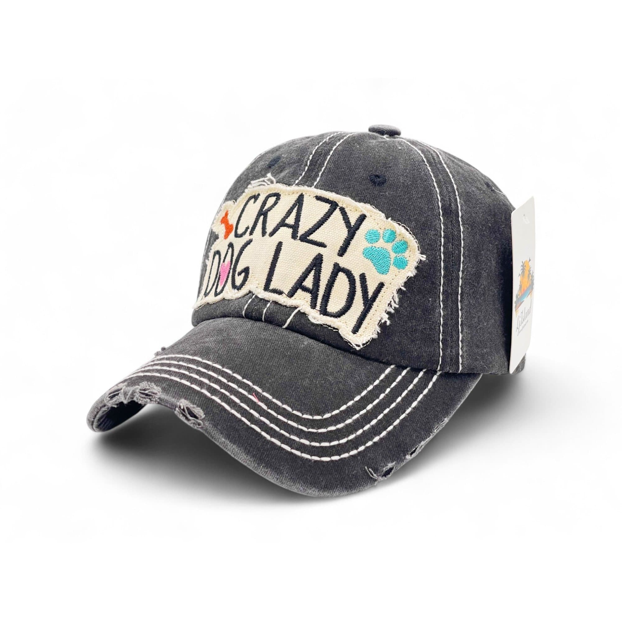 TEMU " Lady" Vintage Distressed Embroidered Baseball For American - 100% Cotton, Breathable, Casual, Adjustable, Uv Protection