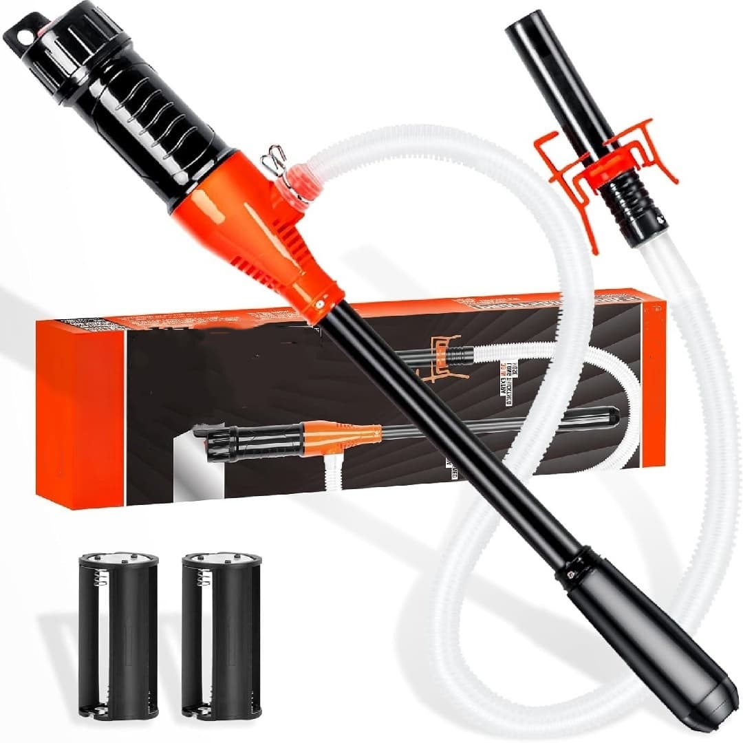 TEMU Portable Transfer Pump Battery Operated Electric Siphon Pump For Gas, Fuel, Transfer 2.6 Gpm Flow Oil Extractor - Hand Fuel Pump, Multi-use Siphon Fuel Transfer Pump
