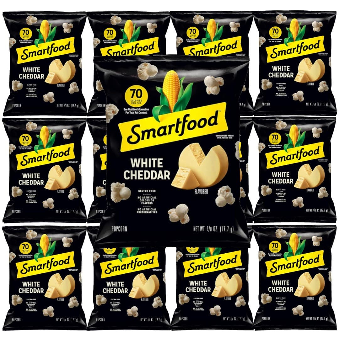 TEMU Smart Food Popcorn, White Cheddar, 0.625 Ounce (pack Of 12)