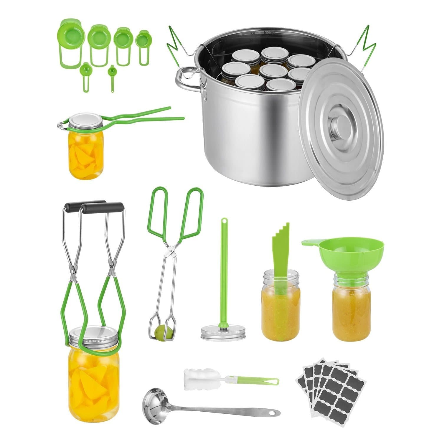 TEMU Vevor Canning Supplies Starter Kit 2/8/11 Pieces Stainless Steel Water Bath Cannner