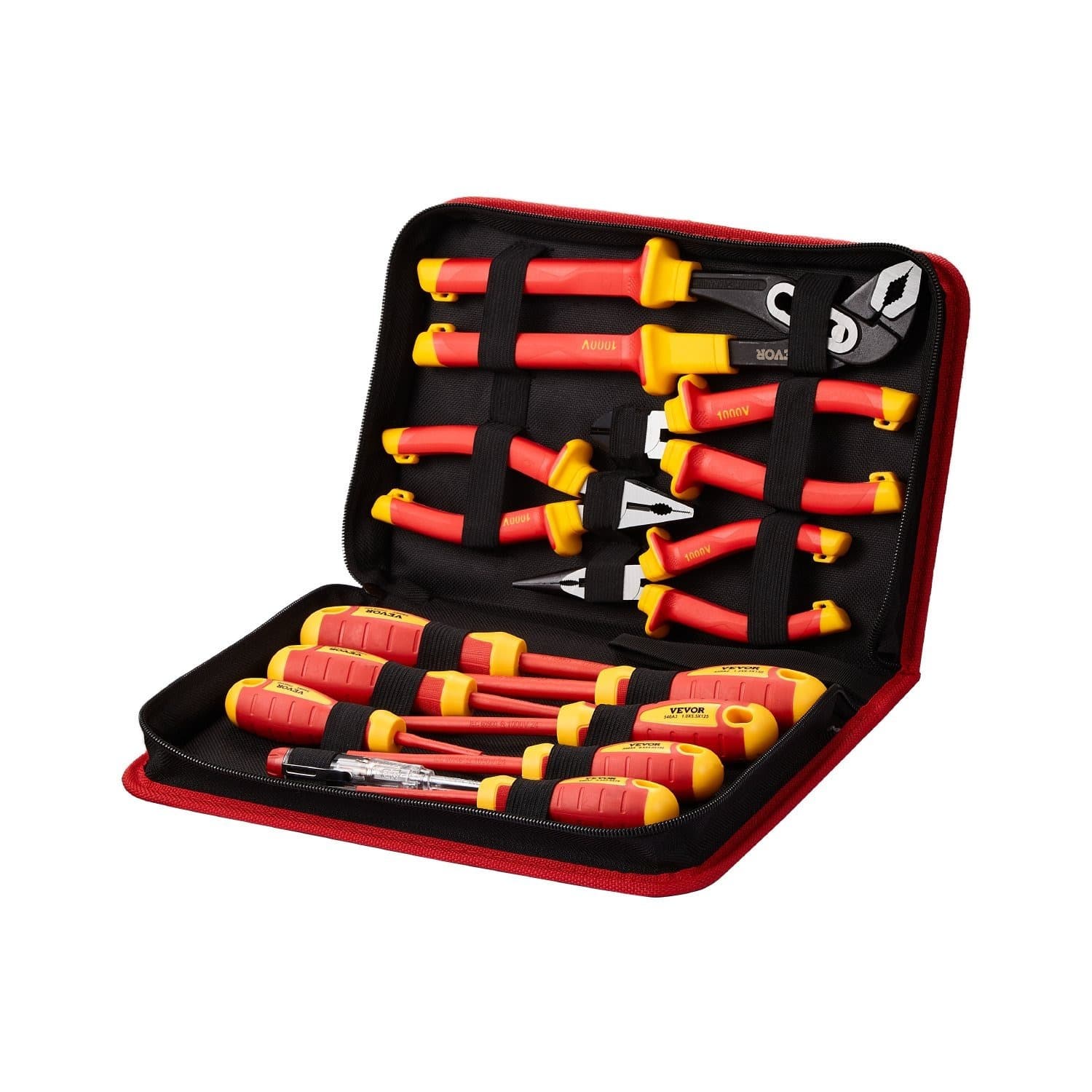 TEMU Vevor Insulated Screwdriver Set 12-piece Insulated Tool Set for Electricians