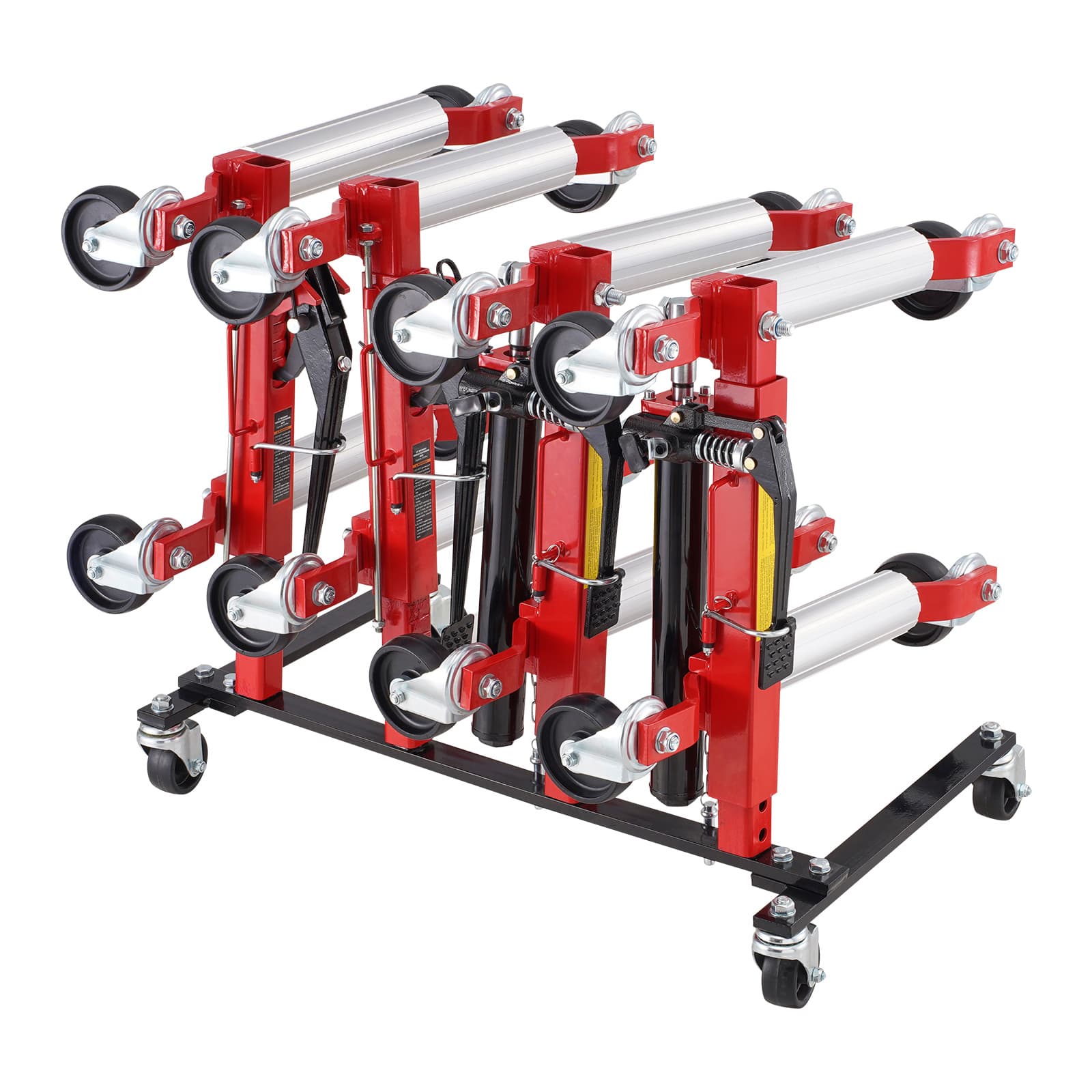 TEMU Vevor Car Dolly Rack Hydraulic Trolley Jack Stand Organizer 4-dolly Capacity