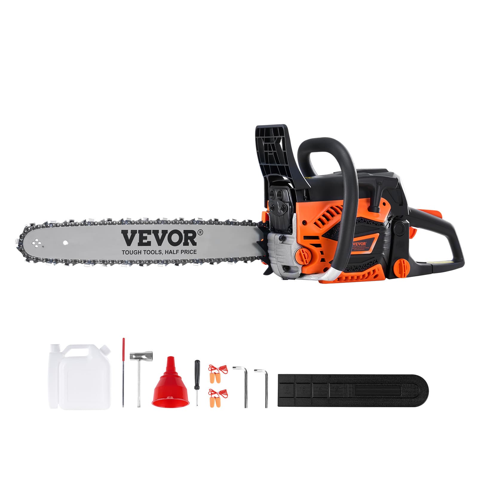 TEMU Vevor 52cc 18" Gasoline Chainsaw Gas Powered Wood Cutting Engine Gas Chain Saw