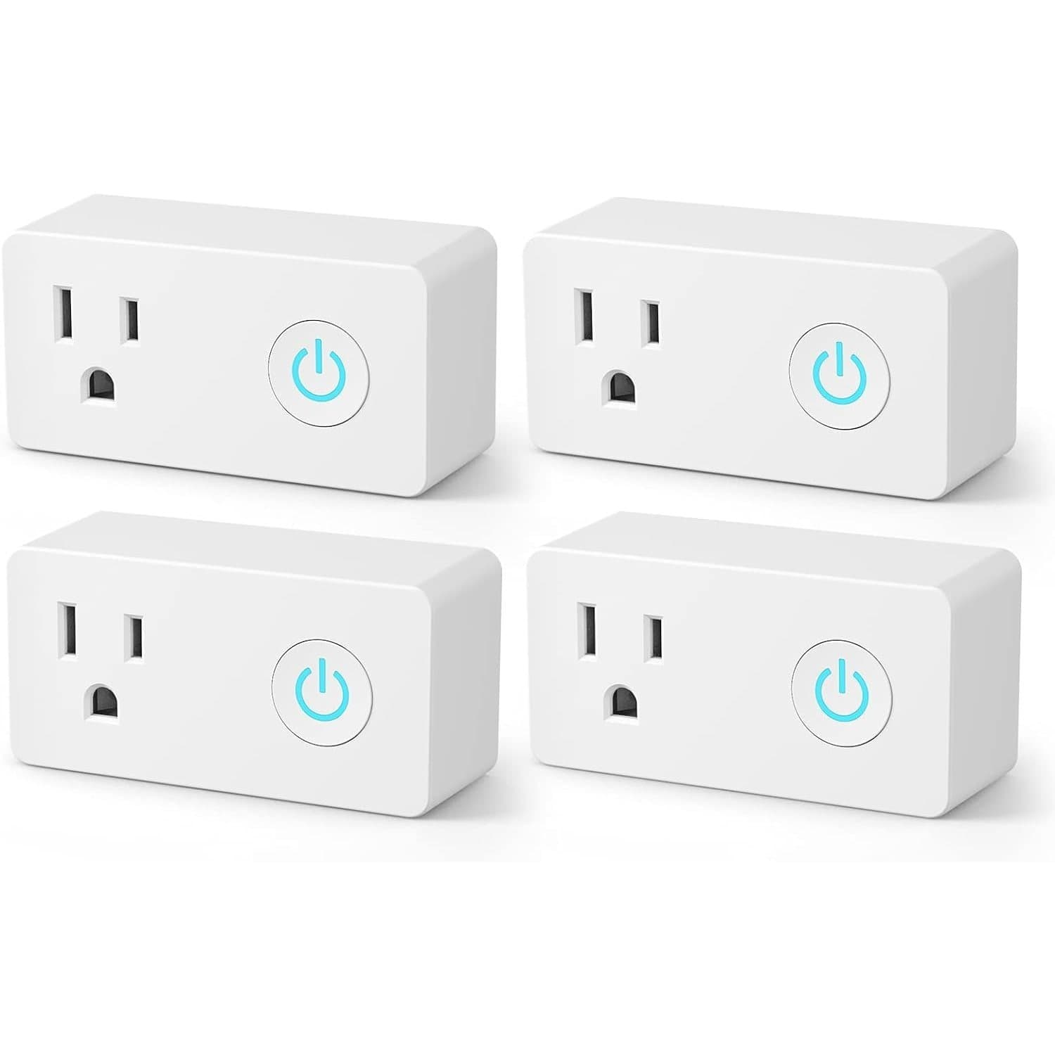 TEMU Wifi & Bluetooth , Heavy Duty Outlet & Google , Remote & Group Control, No Required, Etl & Fcc Certified, 2.4ghz Wifi Only, 4 Pack