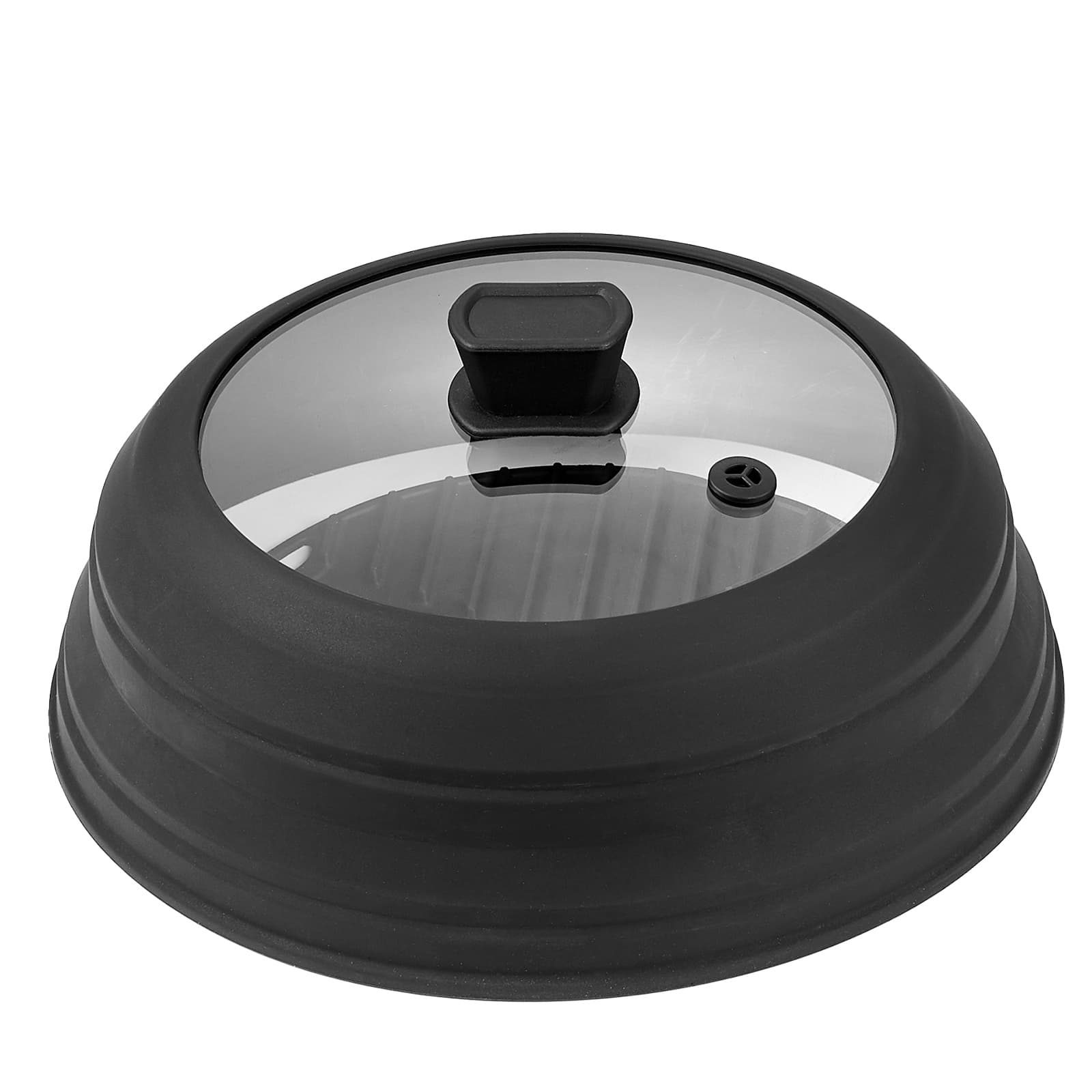 TEMU Vevor Microwave Splatter Cover & Mat 10.8" Collapsible Microwave Food Lid 500°f