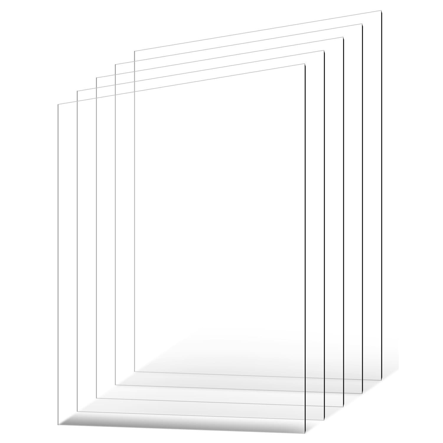 TEMU Vevor 5-pack Pet/plexiglass Sheets 24 X 36 Inch Plastic Sheets 0.04 Inch Thick