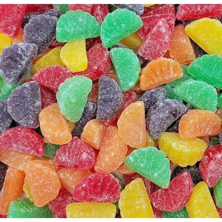 TEMU Assorted Fruit Slices Jelly Candy Chewy Candy Bag - (10 Oz)