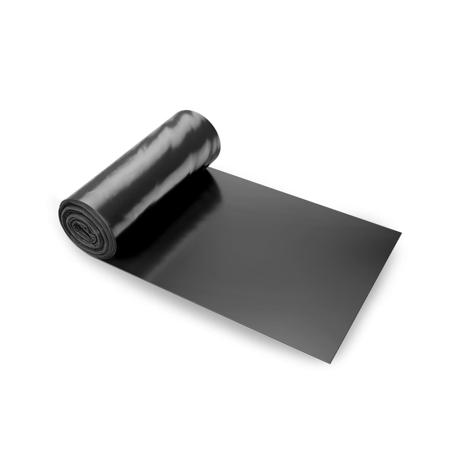 TEMU Vevor 3 X 50/10 X 100/24 X 100 Ft Plastic Sheeting Heavy Duty, 4/6 Mil Thick Plastic Sheeting Roll, Plastic Drop Cloth Painters Tarp, Polyethylene Covering For Vapor Barrier, , Black