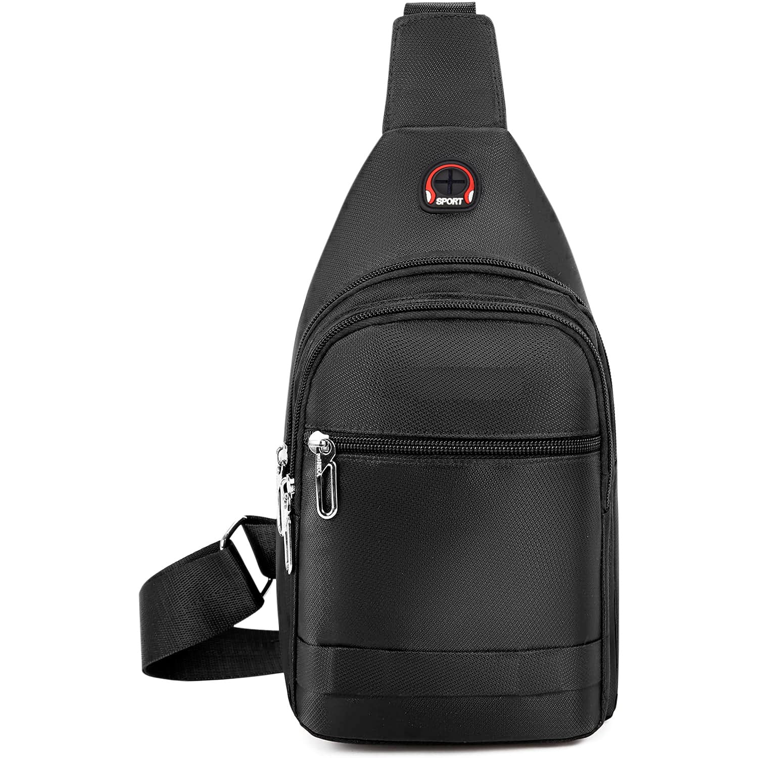 TEMU Valentine's Day Gift--men's Shoulder Backpack Men's Biker Chest Bag Crossbody Bag Fashion Shoulder Cycling Chest Bag With Headphone Jack For Outdoor Sports Adventure