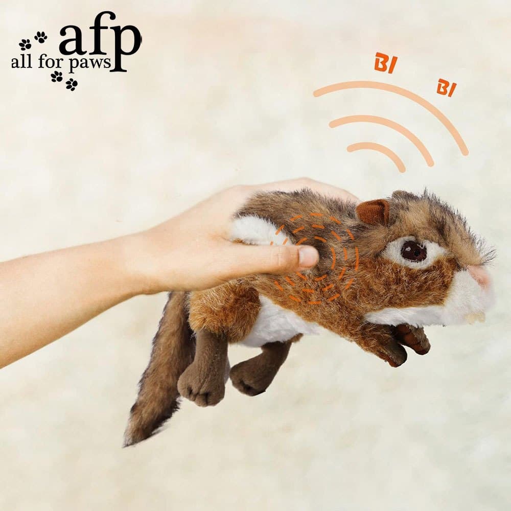 TEMU Chipmunk Plush Dog Toy With For Medium Large Dog Plush Chew Dog Toy Realistic Wildlife Stimulates Toys