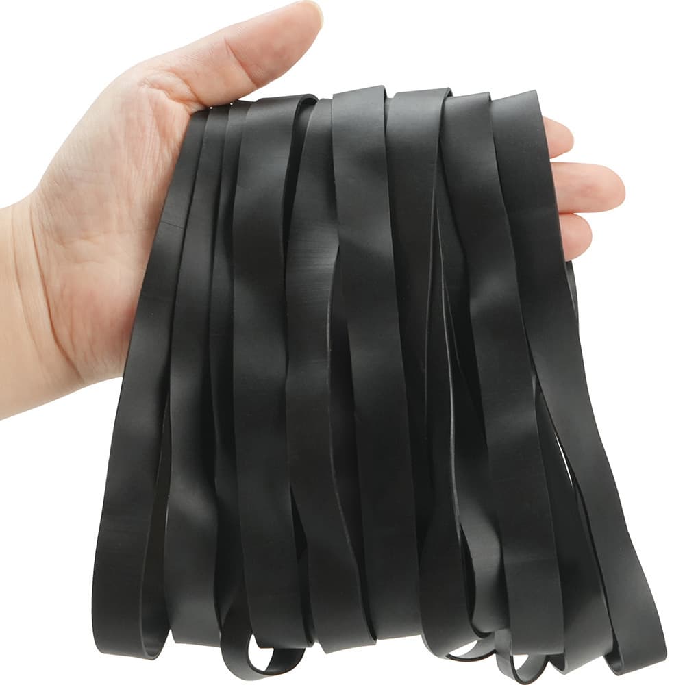 TEMU 28pcs Black/blue Rubber Bands Size #107, Heavy Duty Large Rubber Bands, L 7" X W 0.625" X T 0.05" Elastic Bands For , Office Supplies, And Crafts