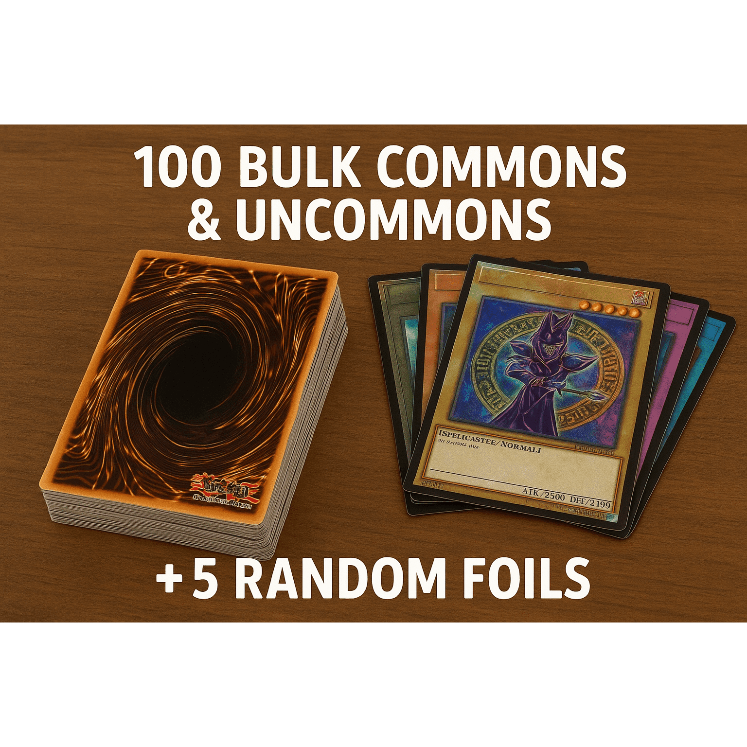 TEMU Yu-gi-oh! Cards Bundle Bulk + Authentic/real Cards, Random Foils