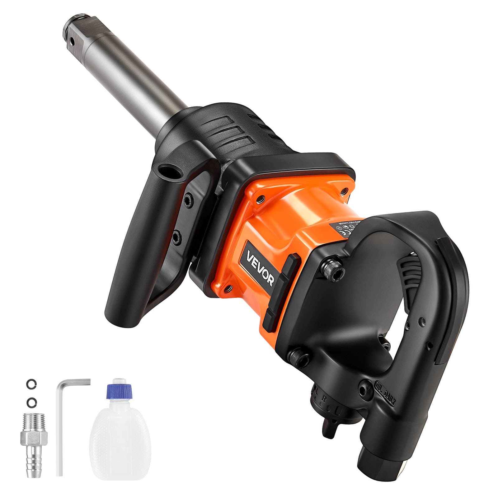 TEMU Vevor 1-inch Air Impact Wrench Up To 1800 Ft-lbs Pneumatic Gun 6000rpm 6-speed