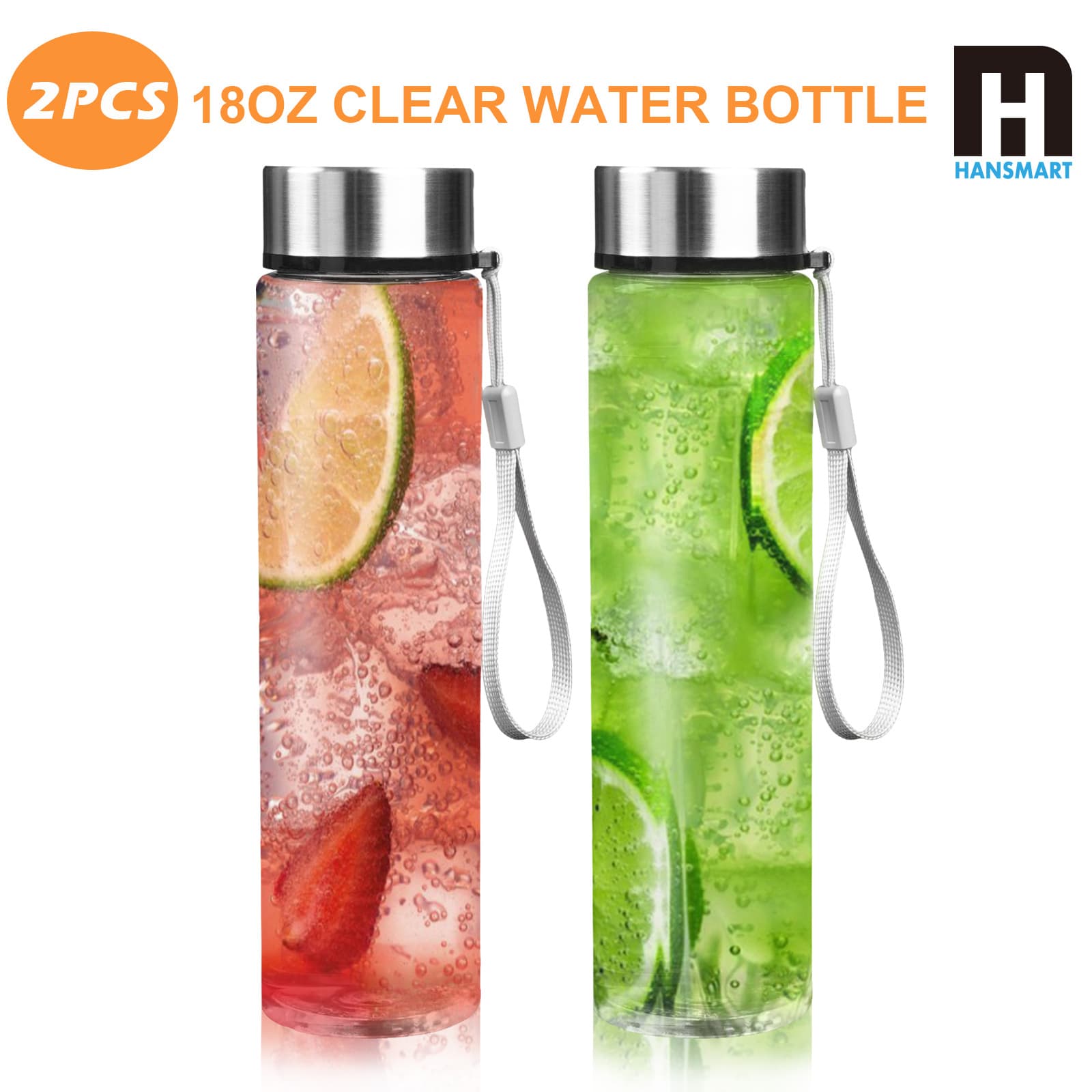 TEMU 2/4pcs 18oz Reusable Plastic Tumblers With Lids & Straws, Large Cold Drink Cups For Iced Coffee, Durable Travel Mugs For Summer Outdoor Party & Daily Use