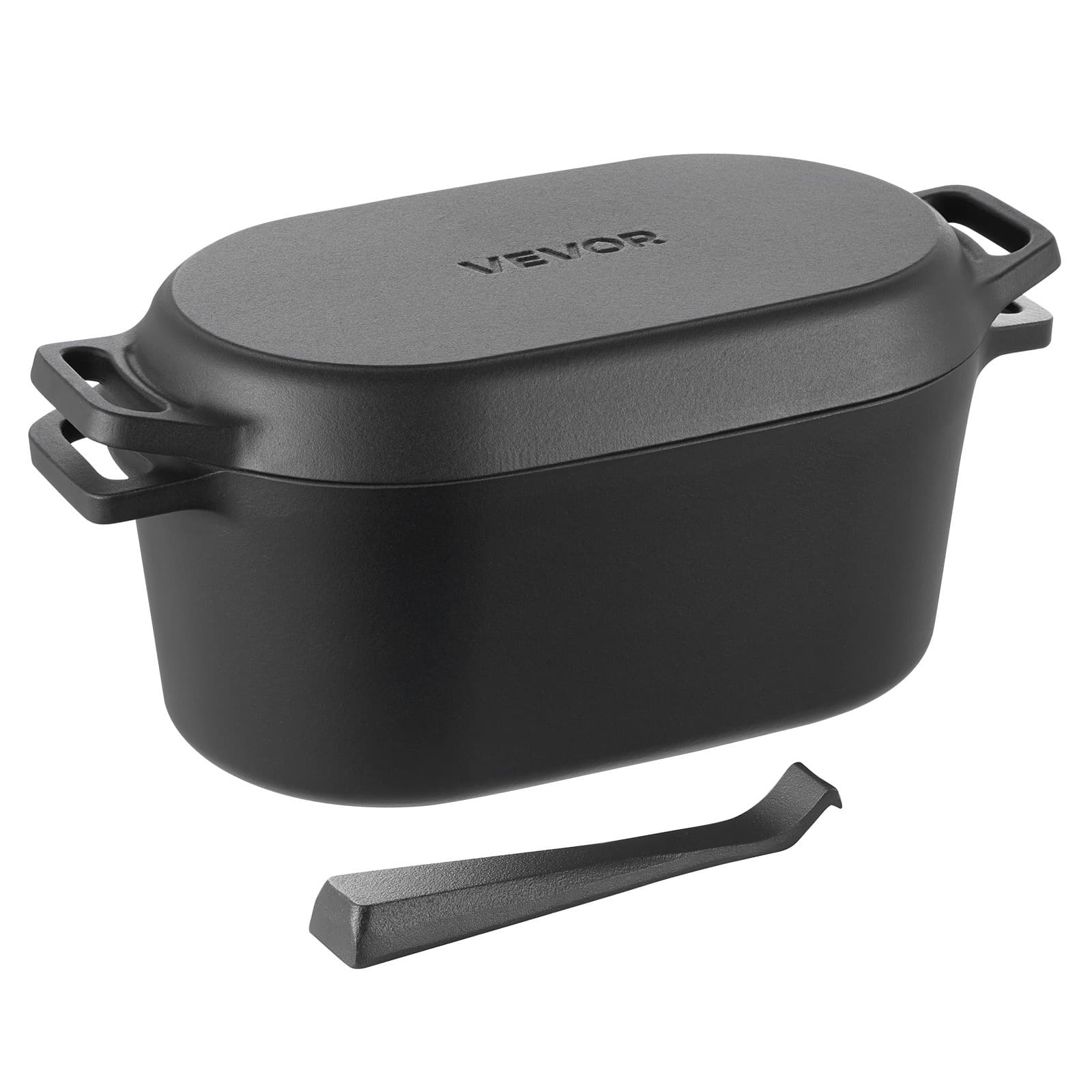 TEMU Vevor Enameled Cast Iron Dutch Oven Heavy-duty Cookware With Lid Handles 3.5qt/6 Qt Red/blue/black